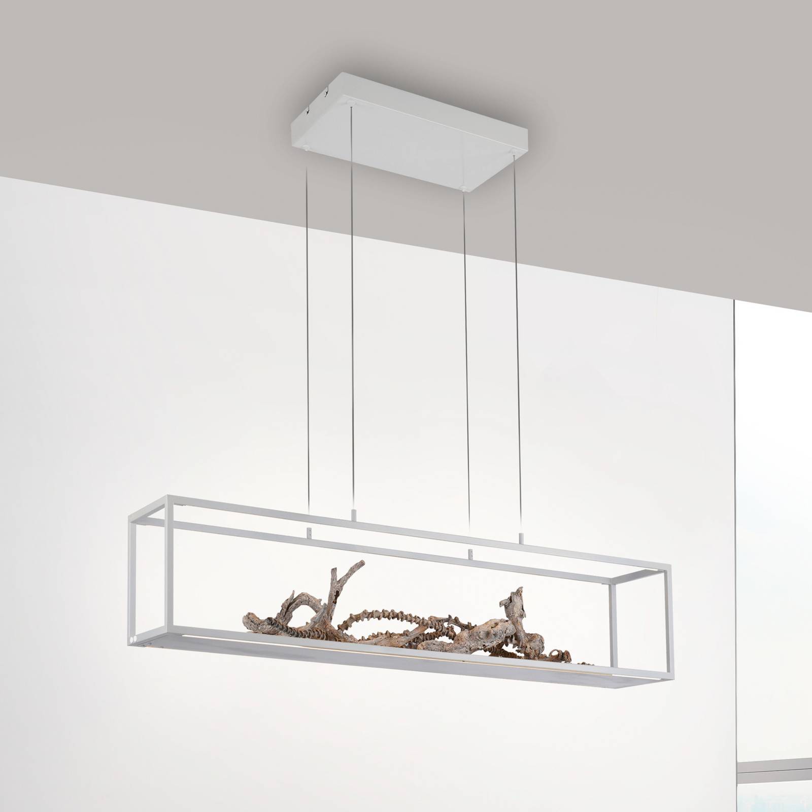 Paul Neuhaus LED-Hängelampe Contura, weiß, 105 cm günstig online kaufen