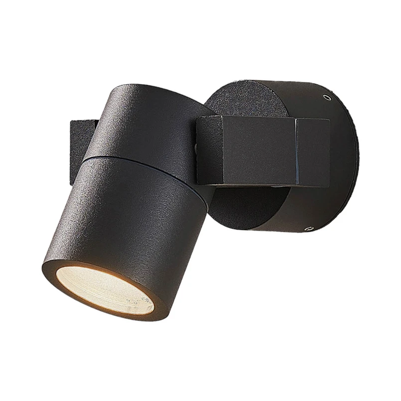 Lucande – Kavuna Round Außen Wandleuchte Dark Grey