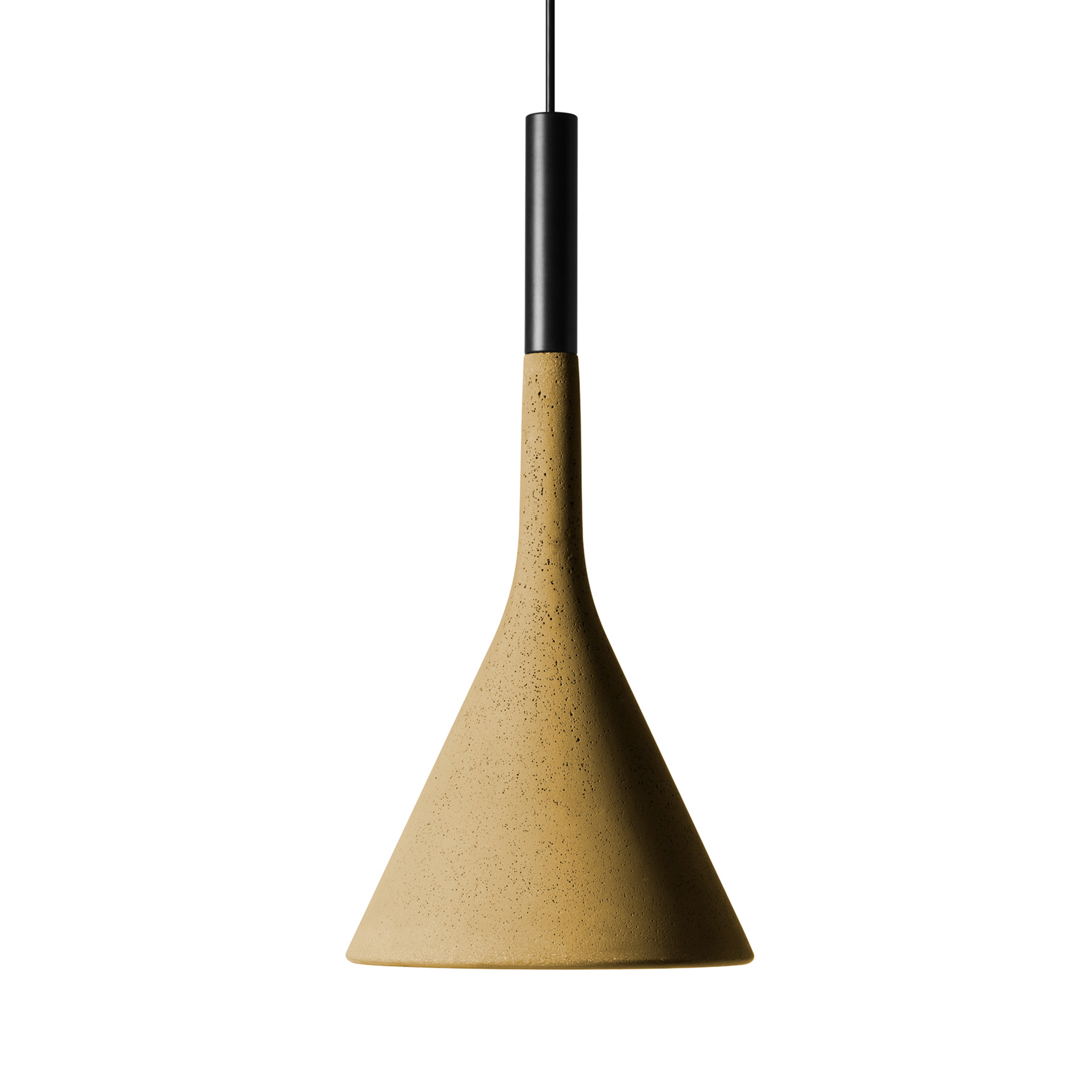 Foscarini Aplomb suspension GU10 en béton jaune