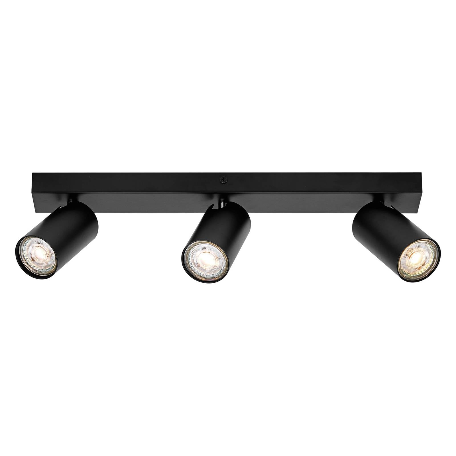 Led spot octagon 3 x 34W GU10 690lm schwarz 2700K Farbtemperatur warmweiße Lichtfarbe zeitlos austauschbare LED-Lampe ideal für Innenräume