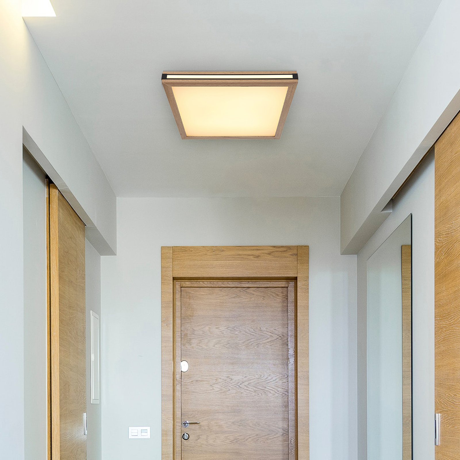 LED ceiling light Karla square 45x45 cm