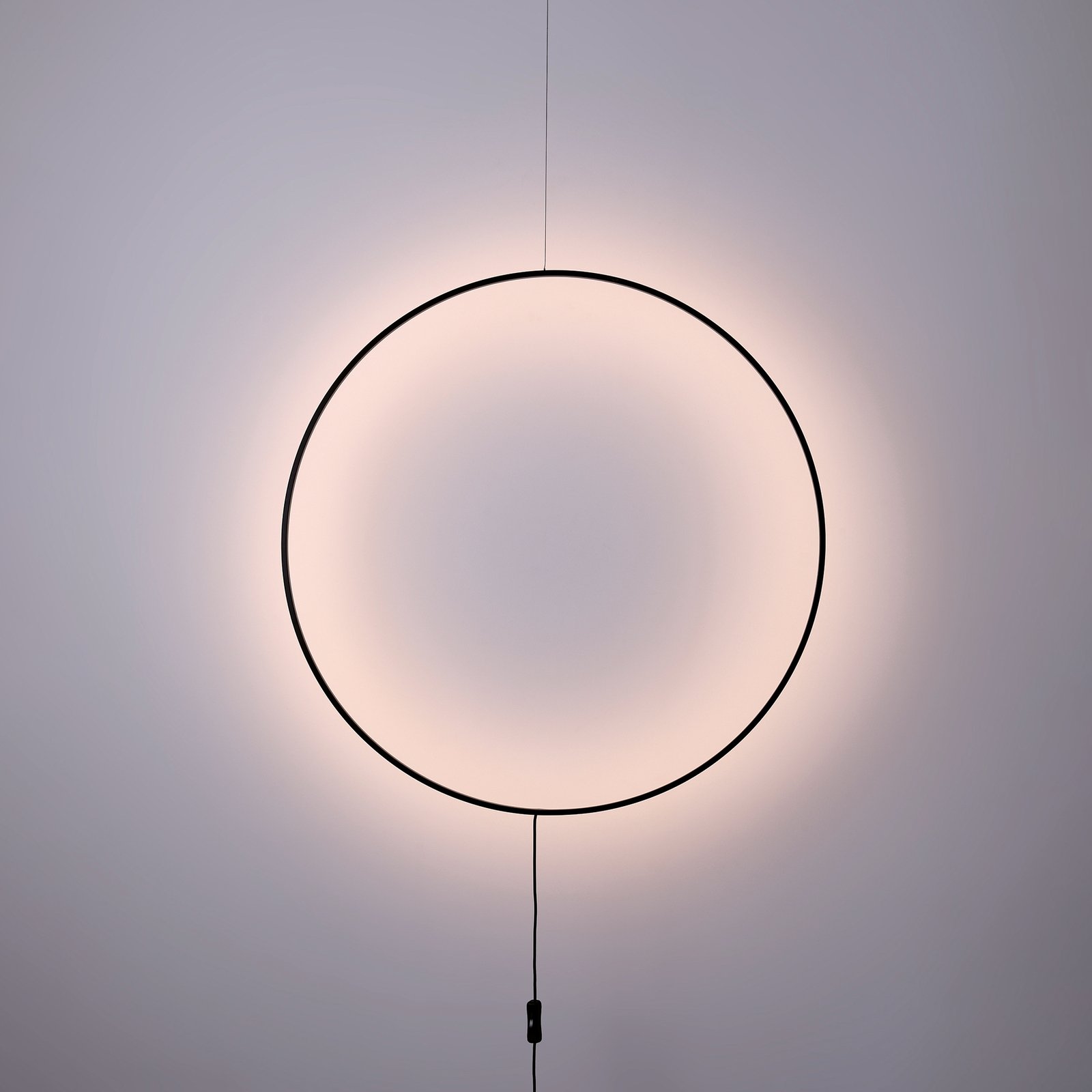 Nástenné LED svietidlo Shadow, kruhové, Ø 61 cm