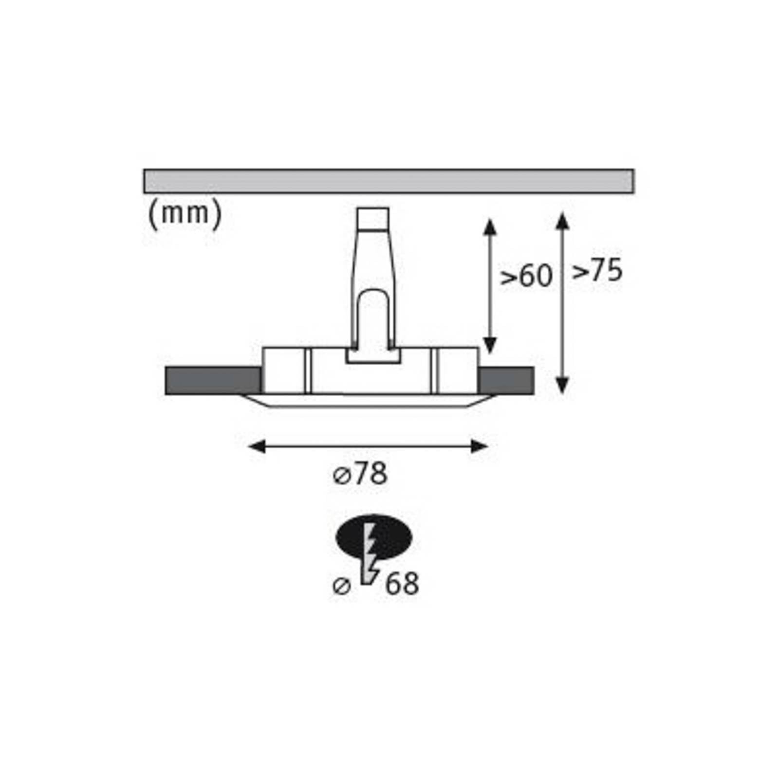 Paulmann Nova 3-lampe spot, rund, fast, hvid, IP44, GU10, dæmpbar