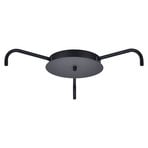 714063 Kiinnike, musta, 4 liitäntää – Halo Design