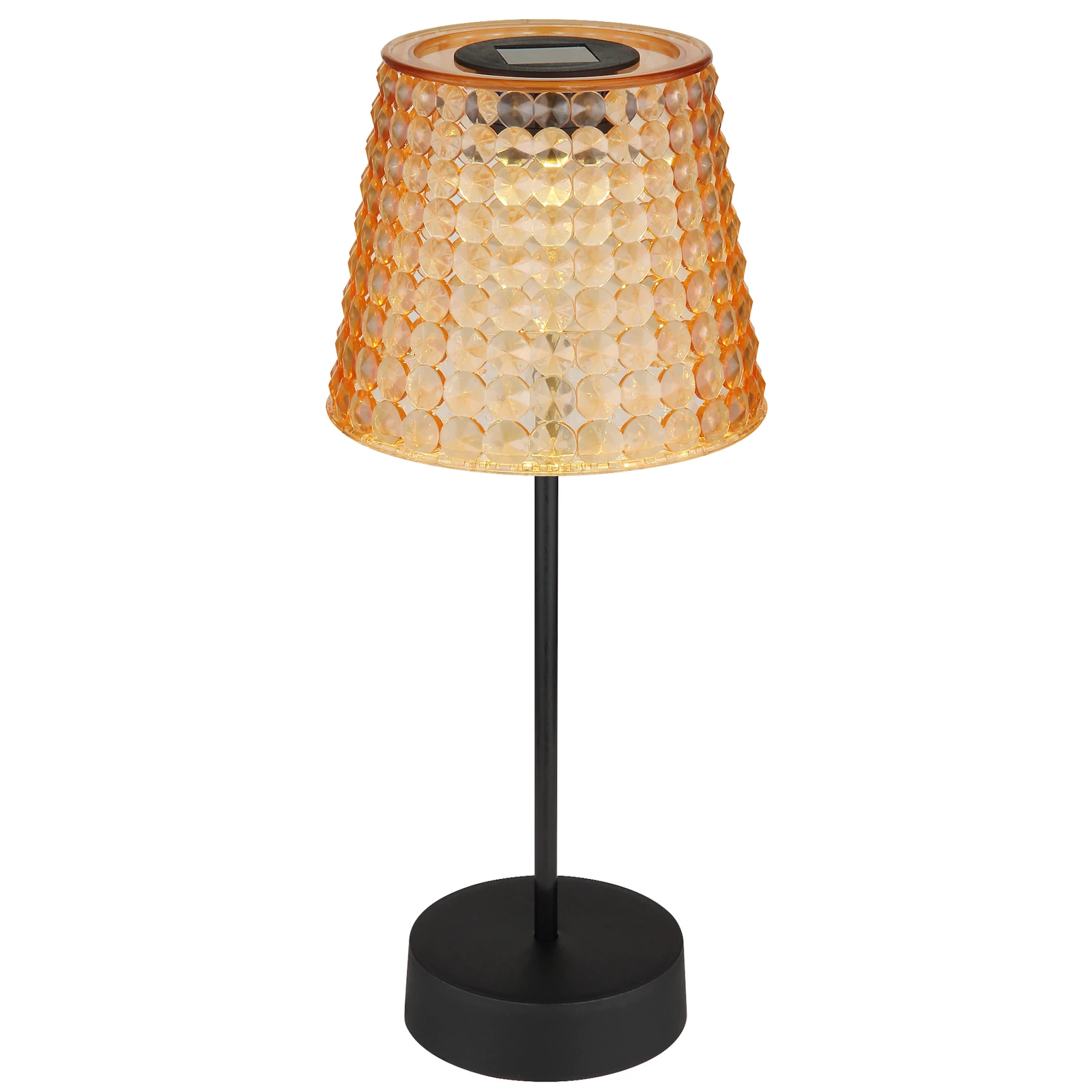 Lampe table solaire 36634-2A lot de 2 noire/ambre