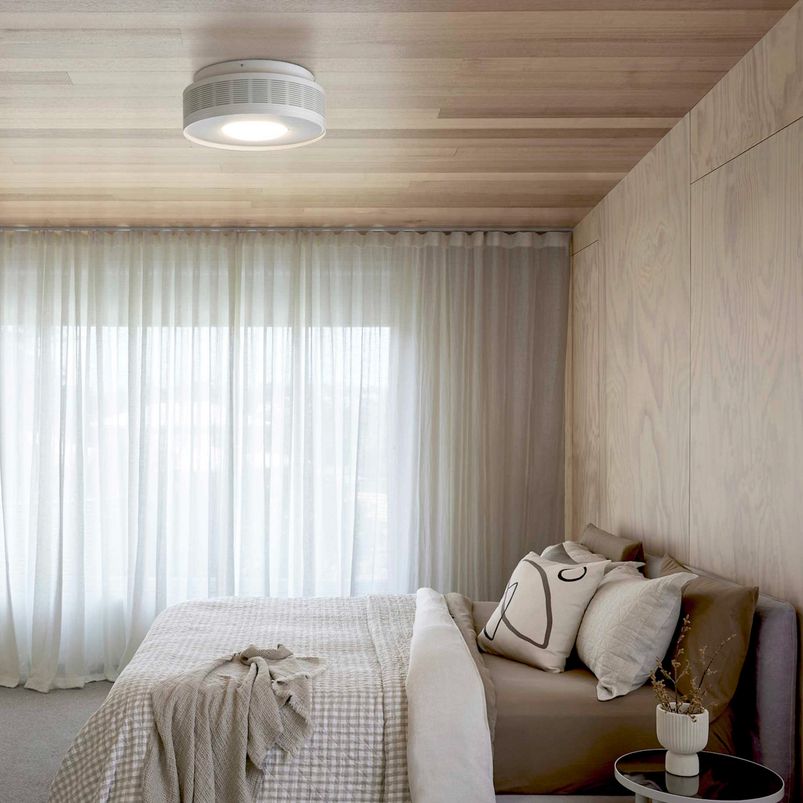Beacon Lighting Purificator de aer Beacon cu lumină Sanso alb motor AC HEPA13 CCT - Camera de zi / sufragerie - Modern - Metal