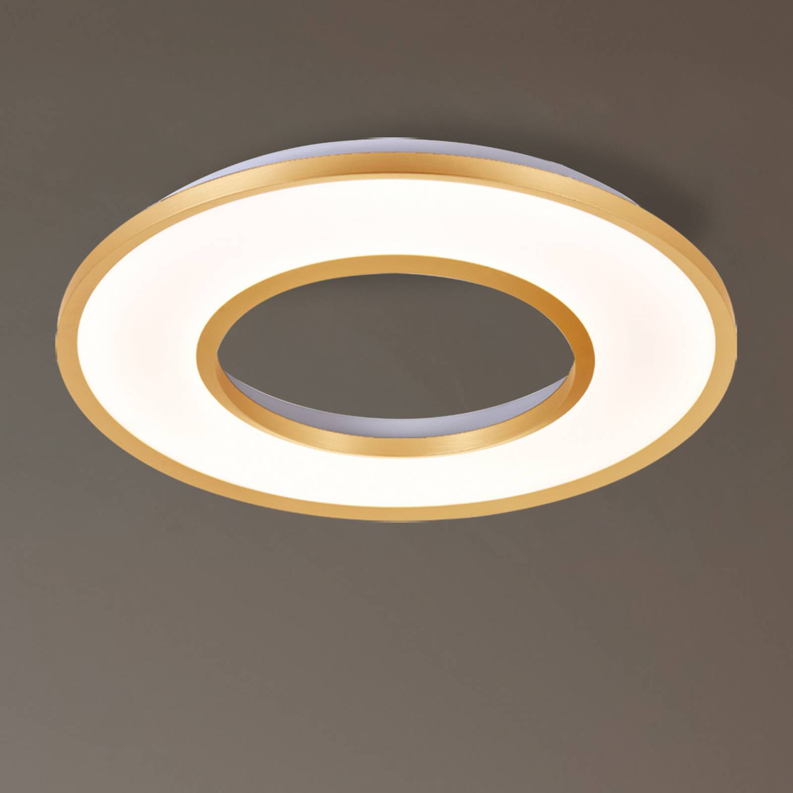 4336900 Viokef Valeria Led Ceiling Lamp, Brushed Gold, Ø 60 Cm, Metal