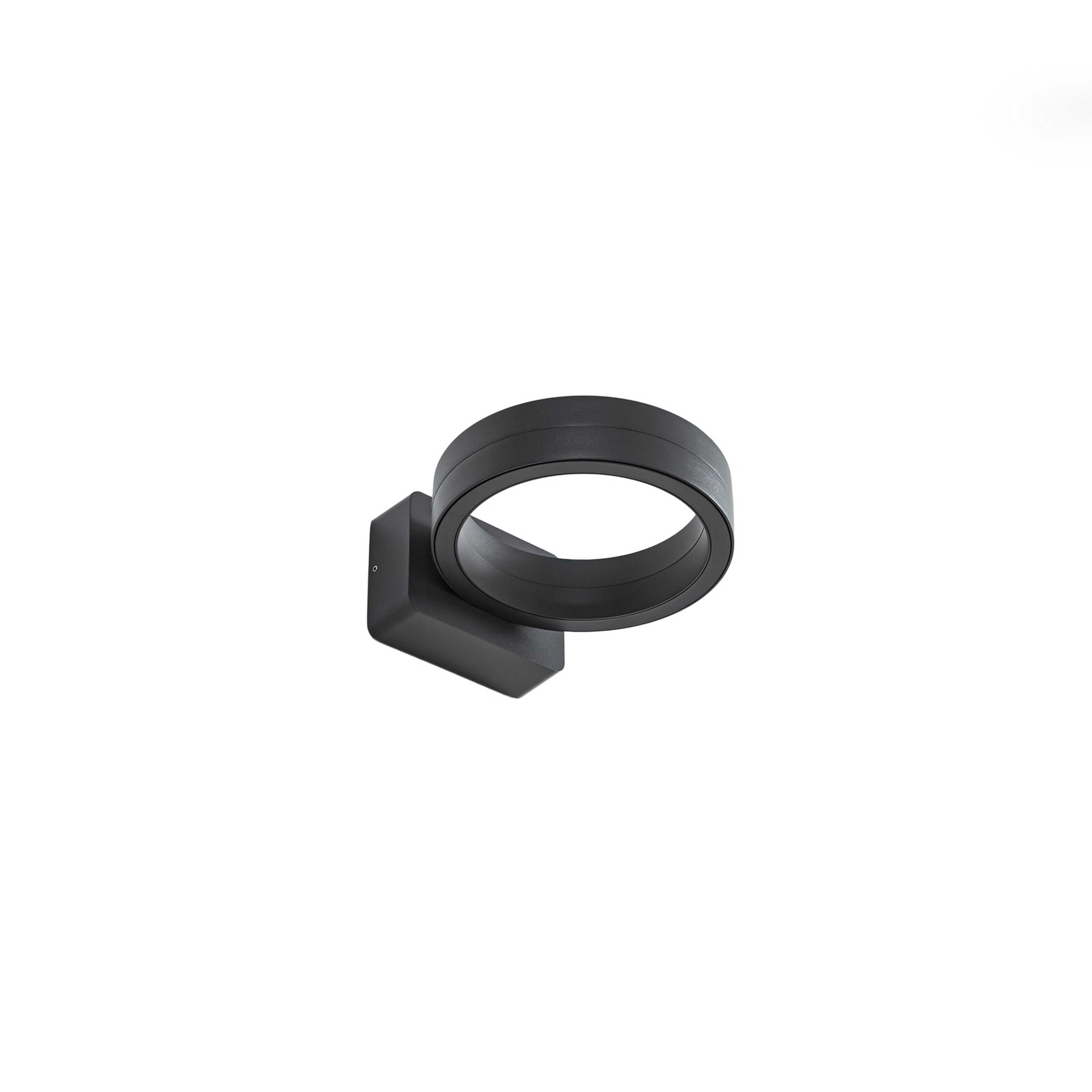 Selviro udendørs LED-væglampe, Ø 20 cm, antracit, IP65 - Lindby