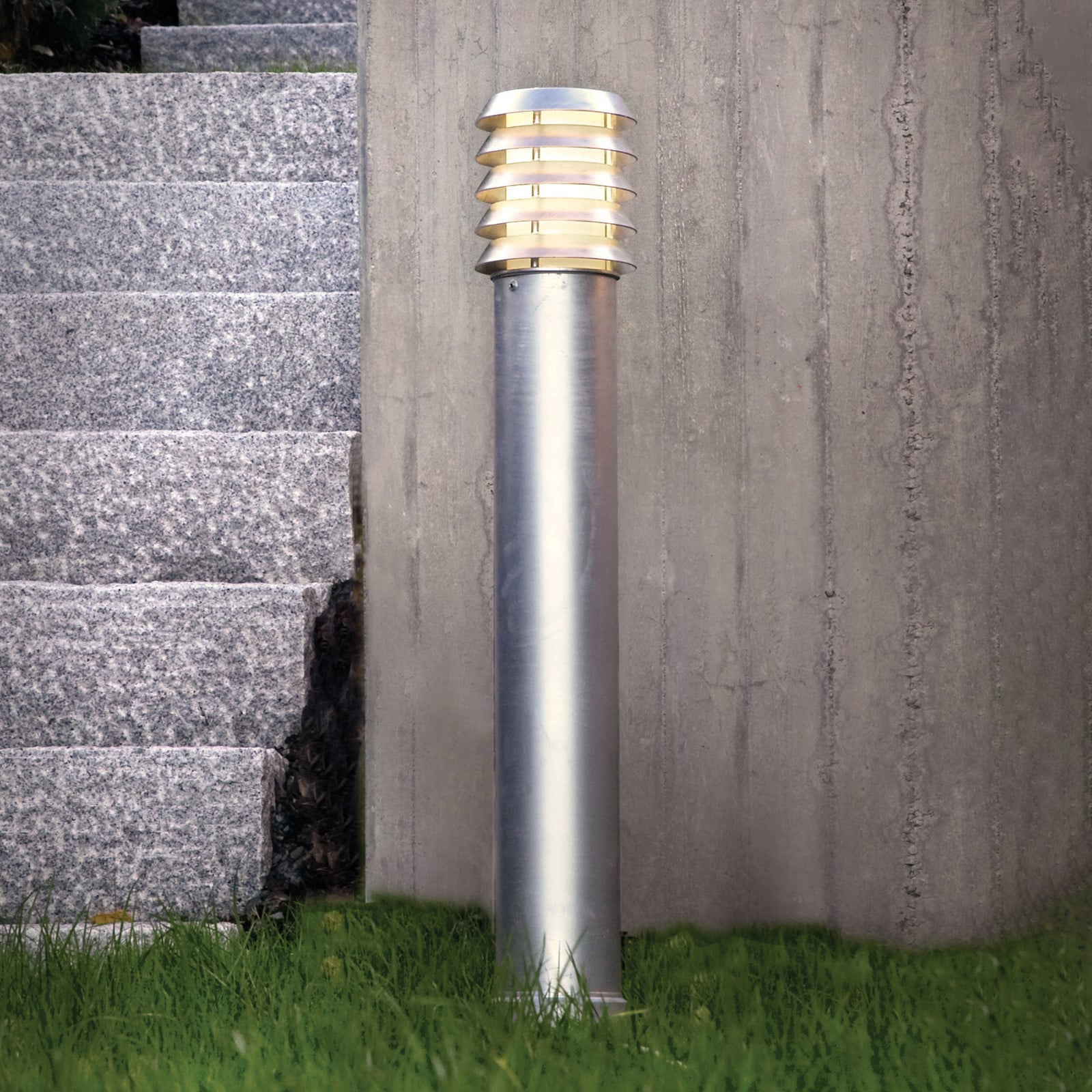 Alta LED-Pollerleuchte, 85cm, stahl, Erdanker Norlys - Metall