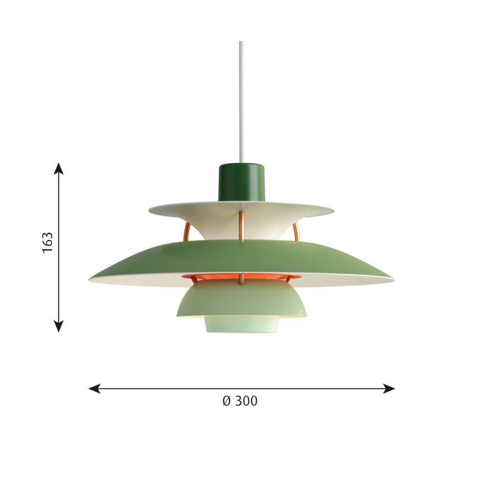 PH 5 Mini Candeeiro Suspenso Green - Louis Poulsen