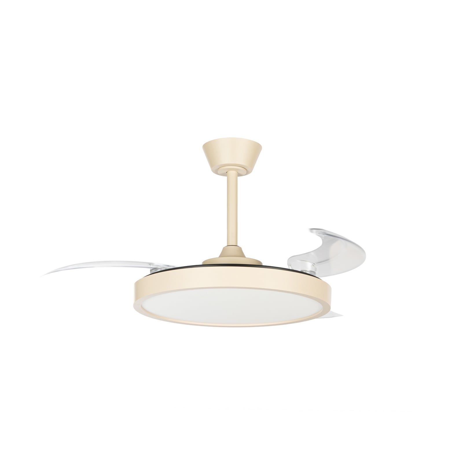 Orasu LED-loftventilator, Ø 107 cm, beige, CCT – Lindby