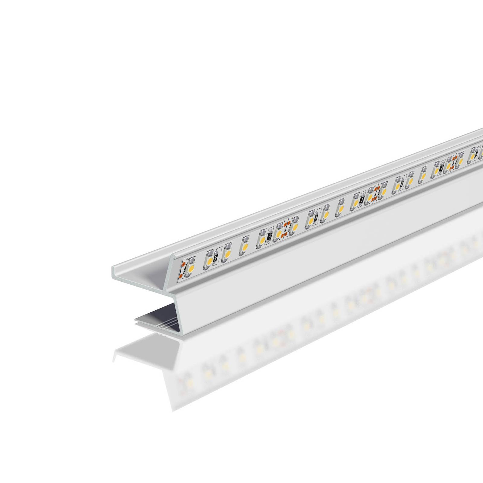 EVN Aptbu aluminium profile, to wall, 200 cm - Silver