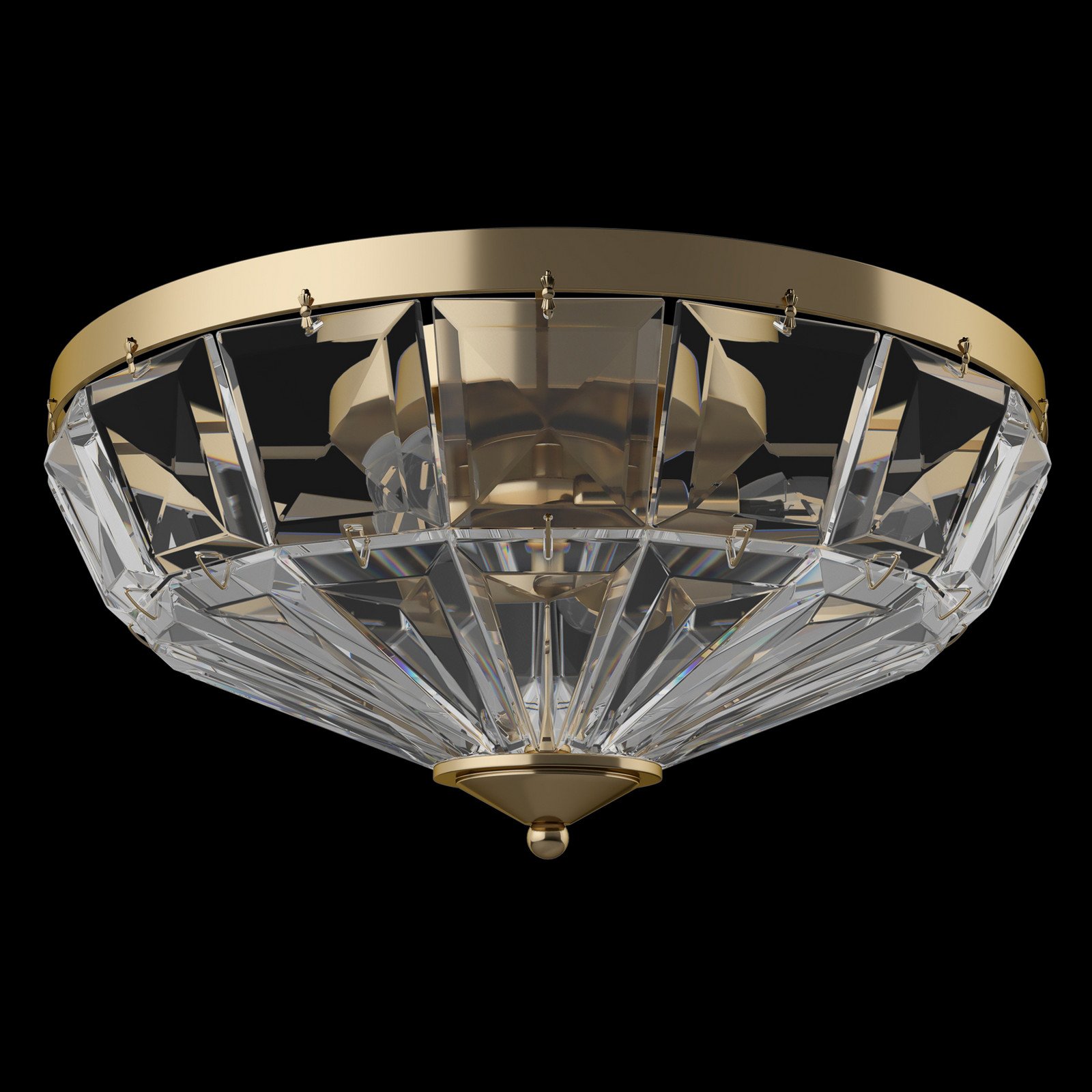 Maytoni Facet plafonieră Ø 396 cm - Camera de zi / sufragerie - Modern - auriu transparent - Sticlă