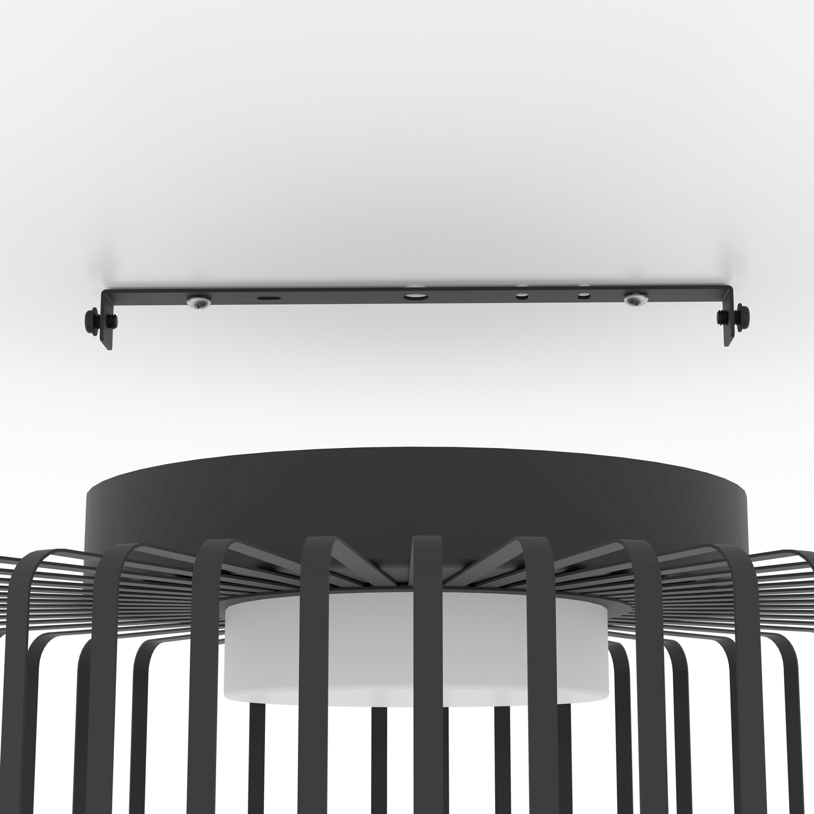 EGLO connect Plafonnier LED Ginestrone-Z, noir, aluminium