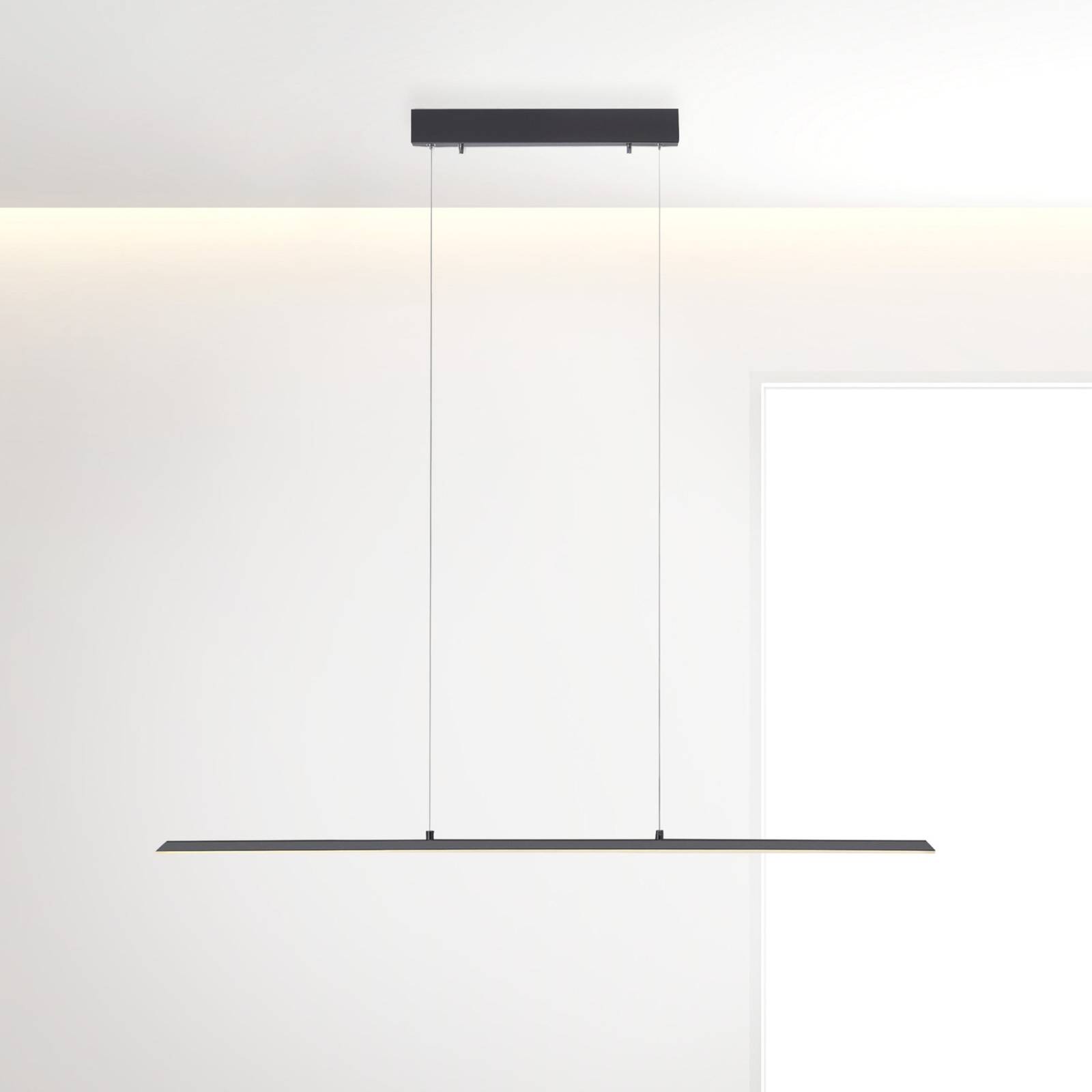 Levně PURE LED závěsné světlo Lite, antracit, 100 cm, CCT, stmívatelné