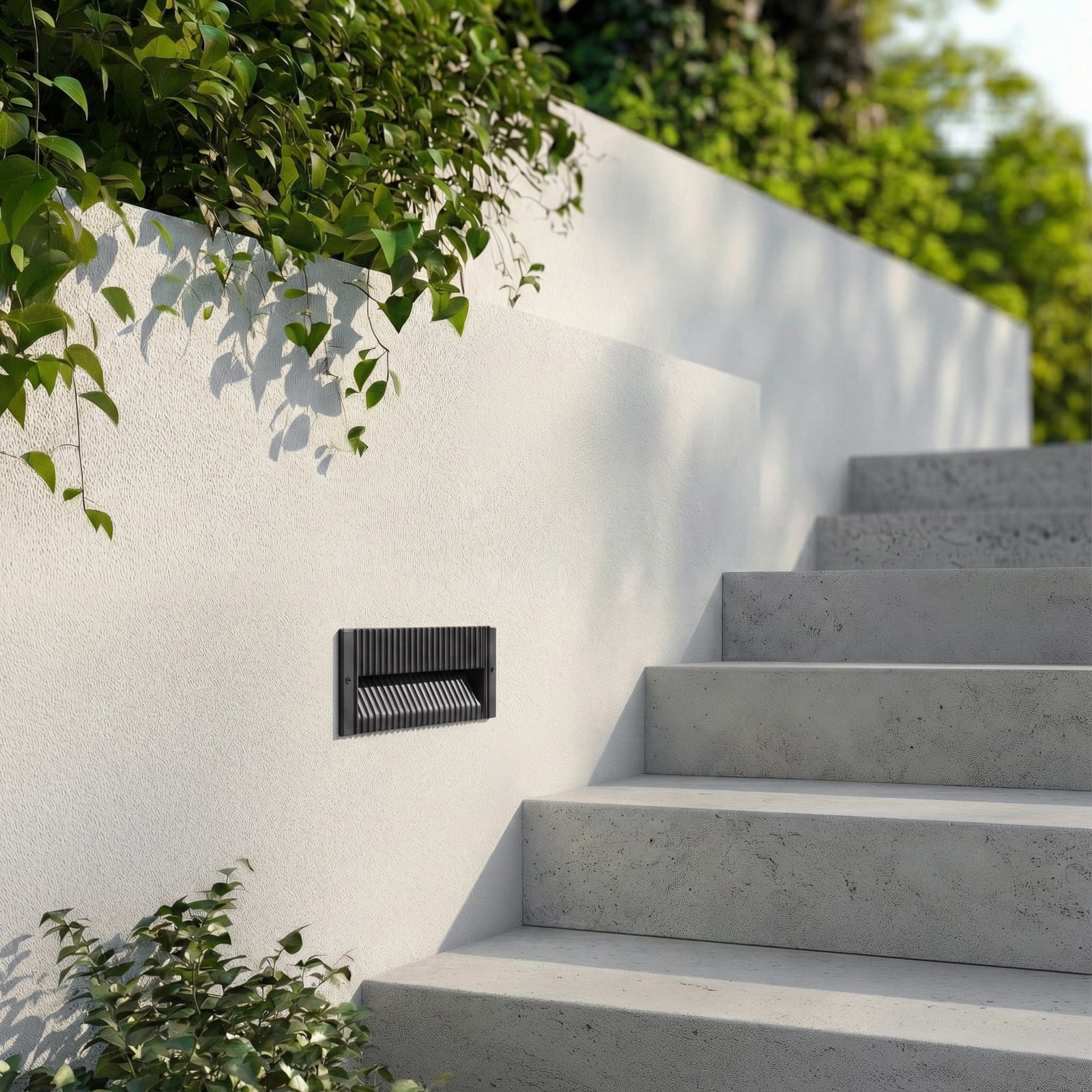 Tavion LED ugradbena zidna svjetiljka, antracit, 25 cm, IP65 - Lucande