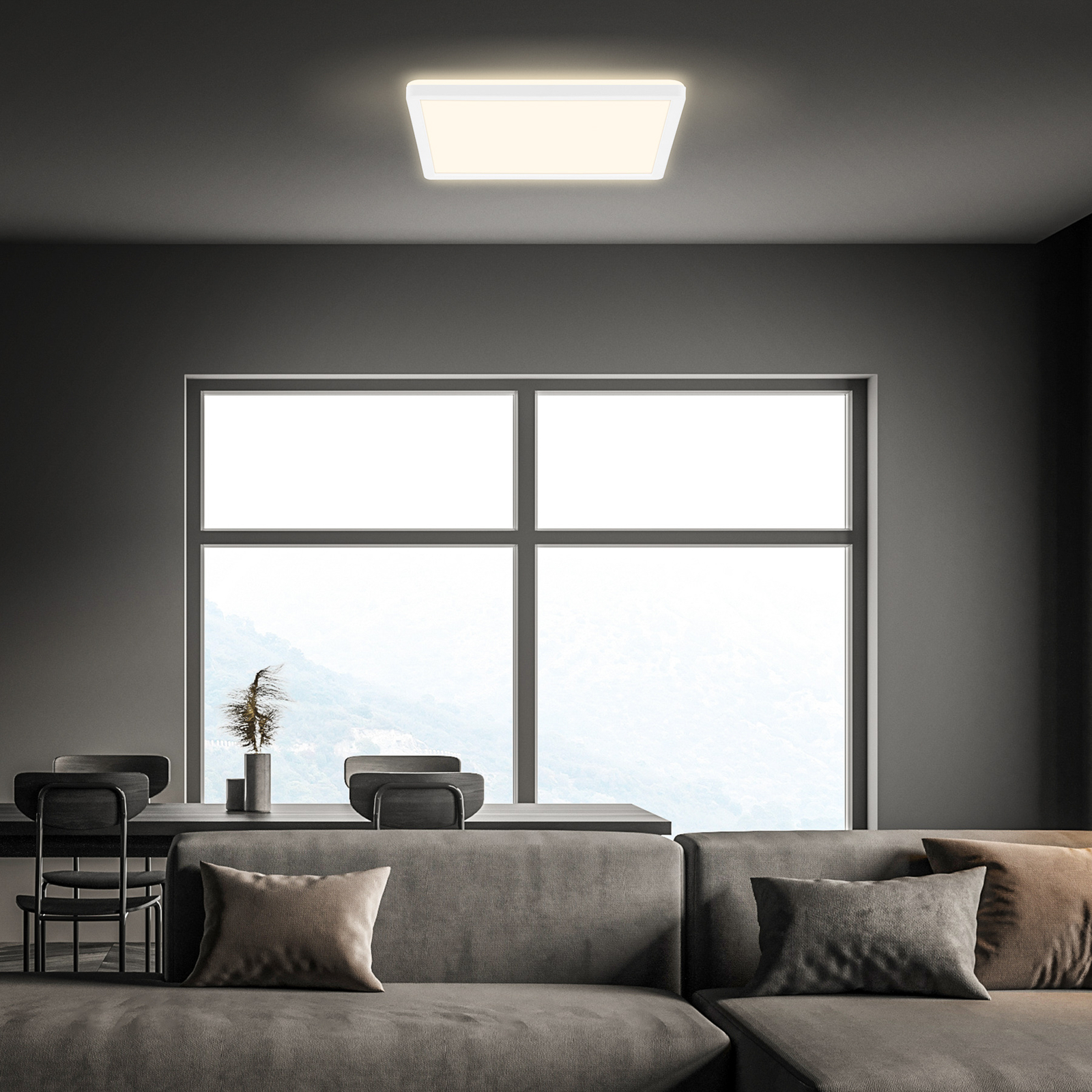 LED skydelis 7556 Reguliuojama šviesos spalva 29 x 29 cm