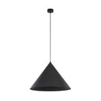 Cono pendant light, 1-bulb, Ø 50 cm, black, E27