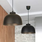 Pakabinamas šviestuvas „Dock“, matinė juoda spalva, skersmuo 31 cm, metalas