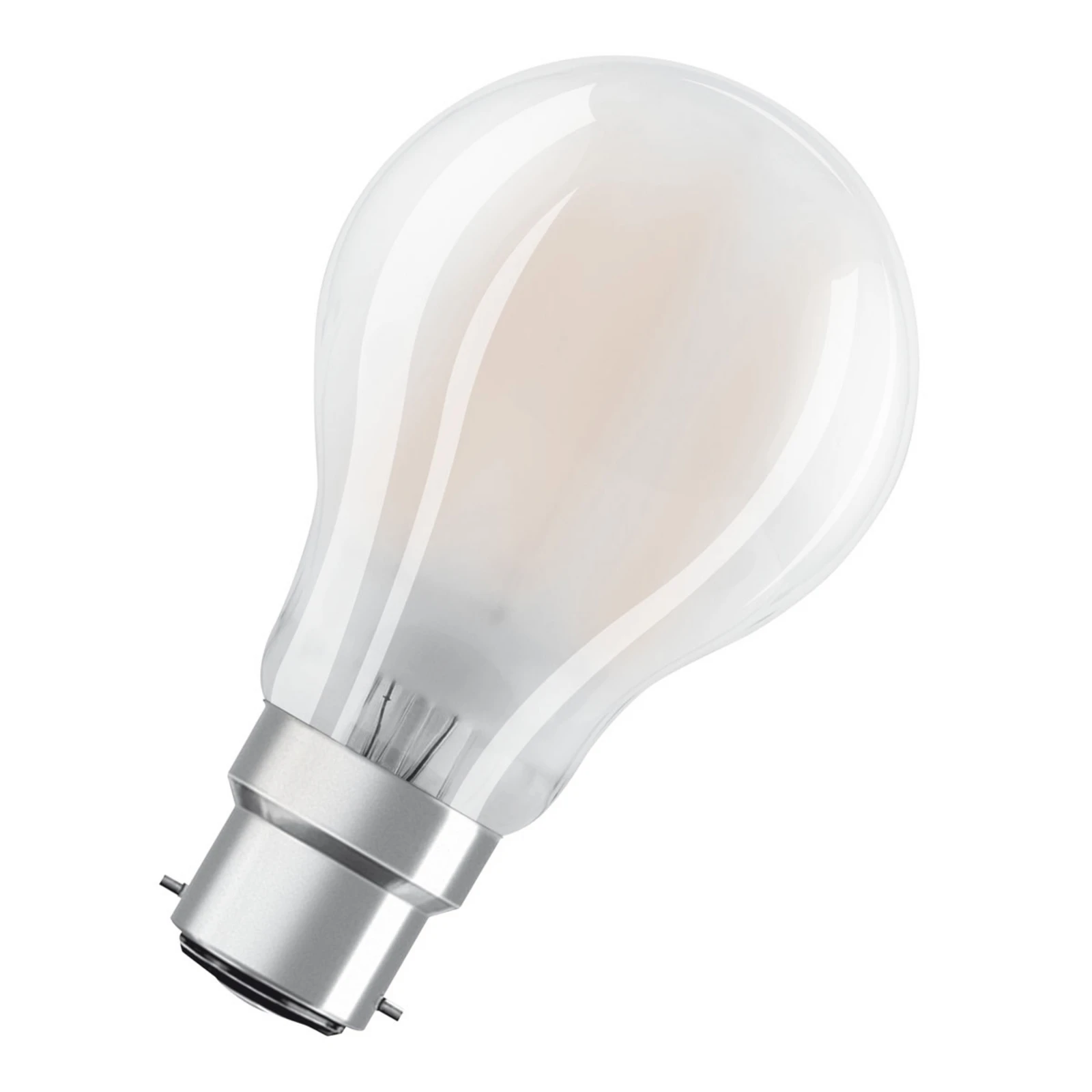 OSRAM LED-Lampe B22d Classic 827 6,5W 3er-P. matt