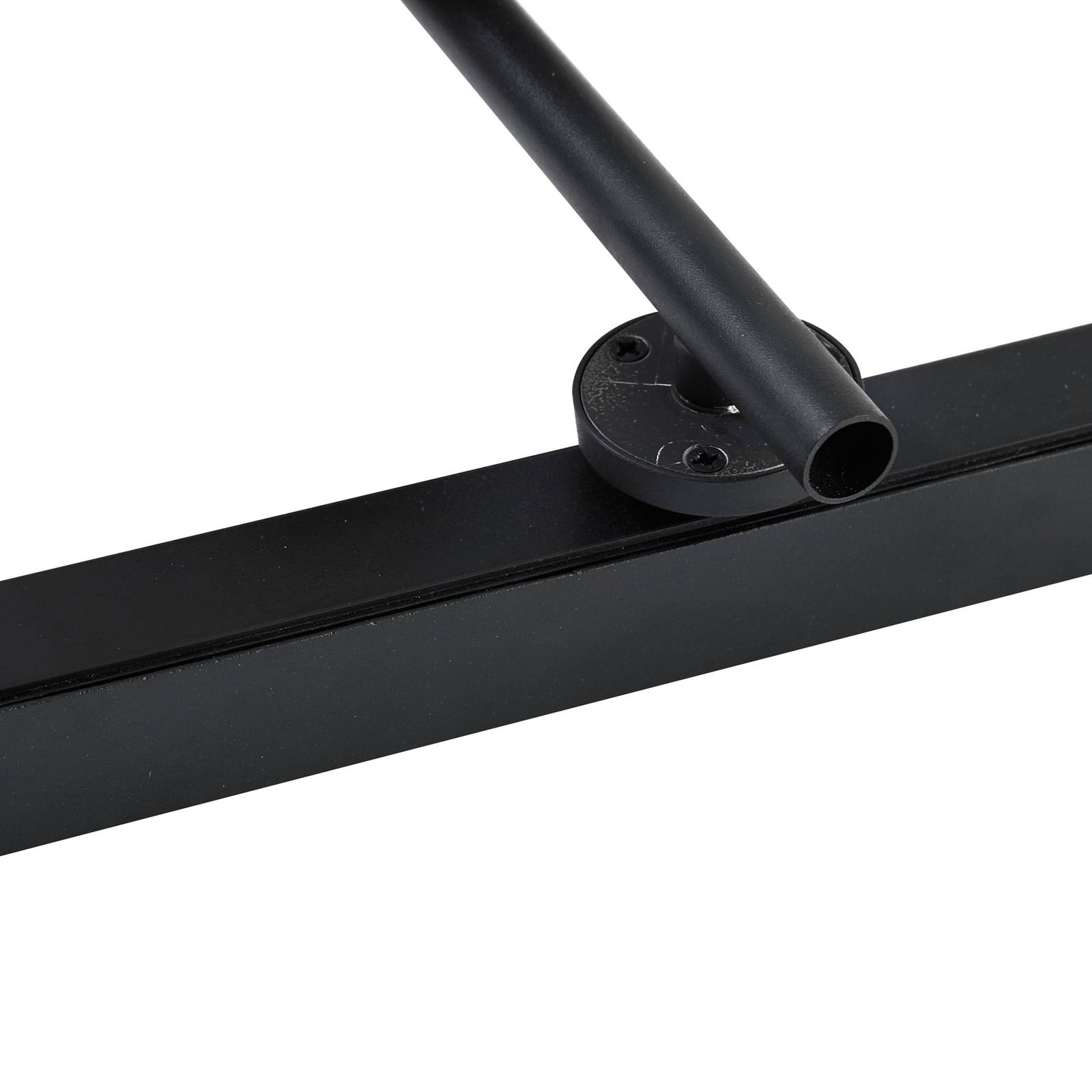 Lampa sufitowa LED Lindby Eldrin, 2-punktowa, czarna, listwa świetlna