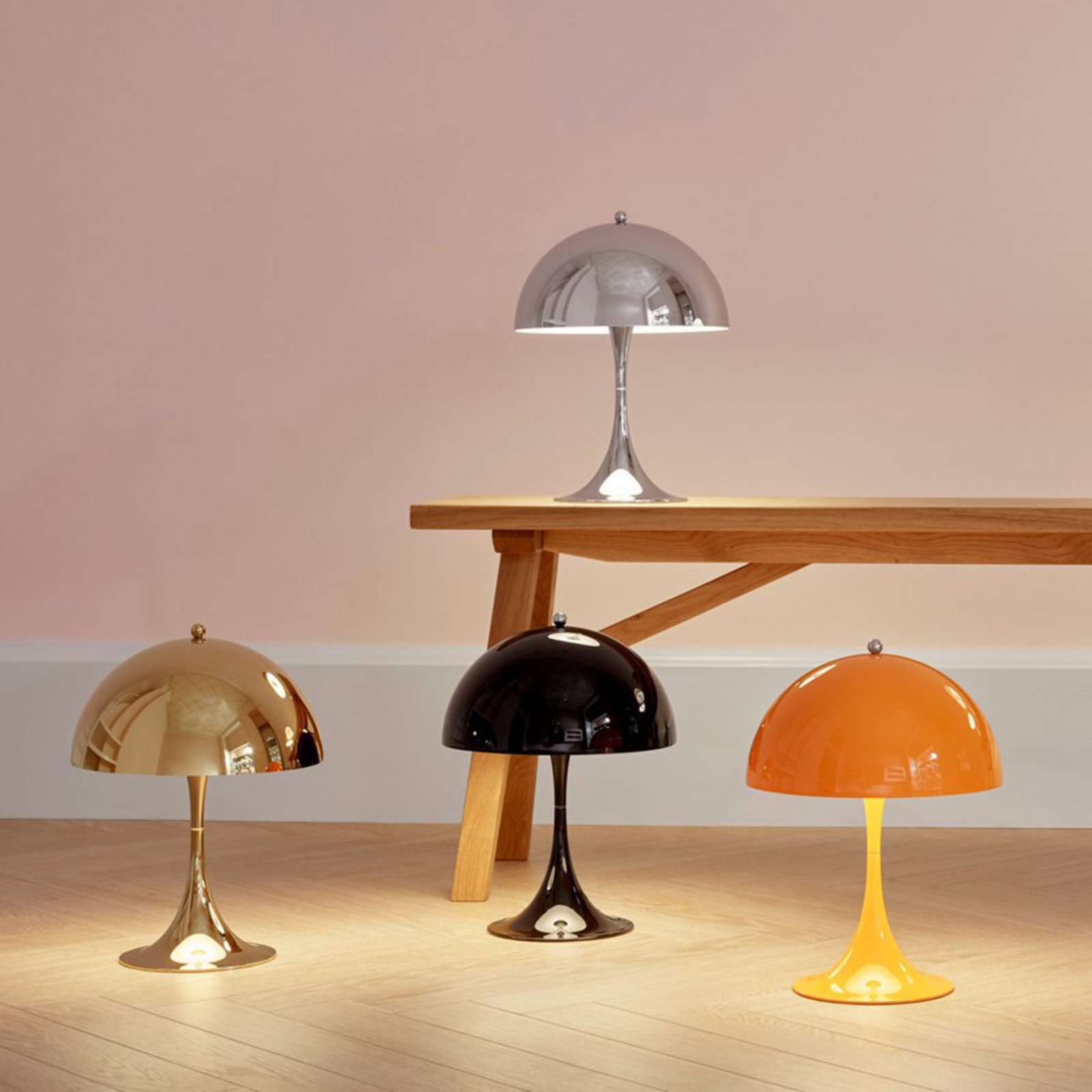 Louis Poulsen Panthella Mini lámpara mesa naranja