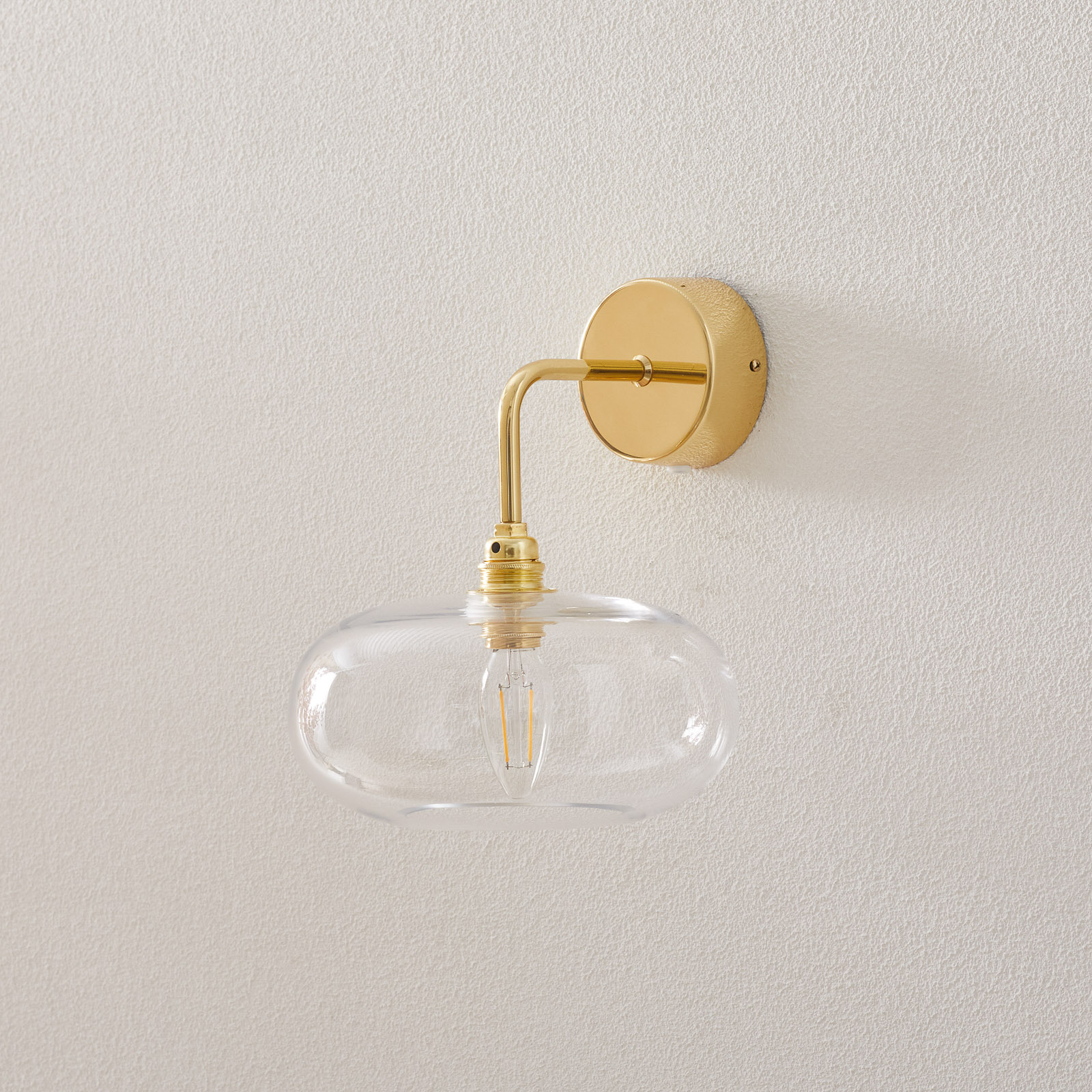 EBB & FLOW Horizon ručna zidna svjetiljka zlatna/prozirna Ø 21 cm