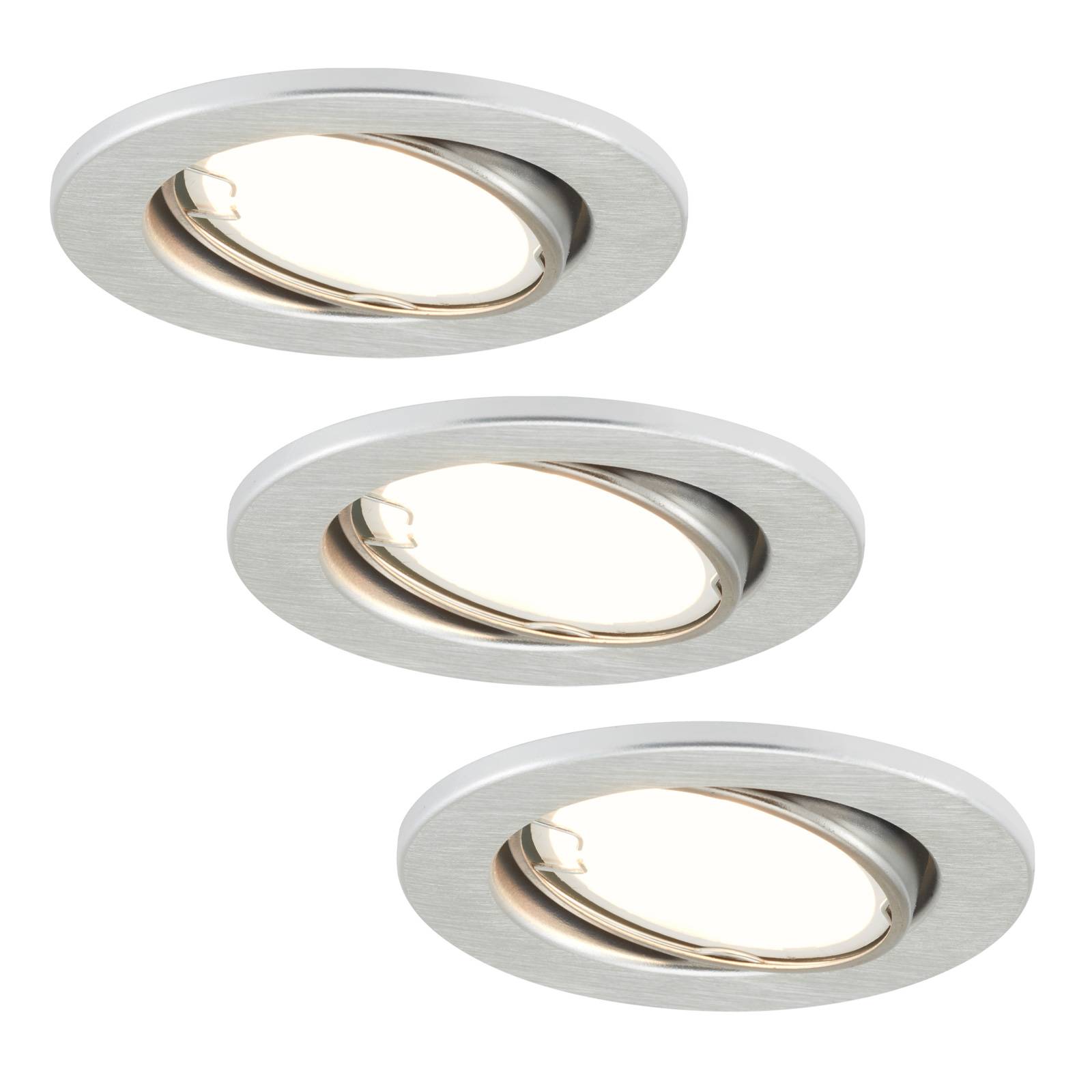 LED-downlight 7221-039 Fit 3-er-sett i alu