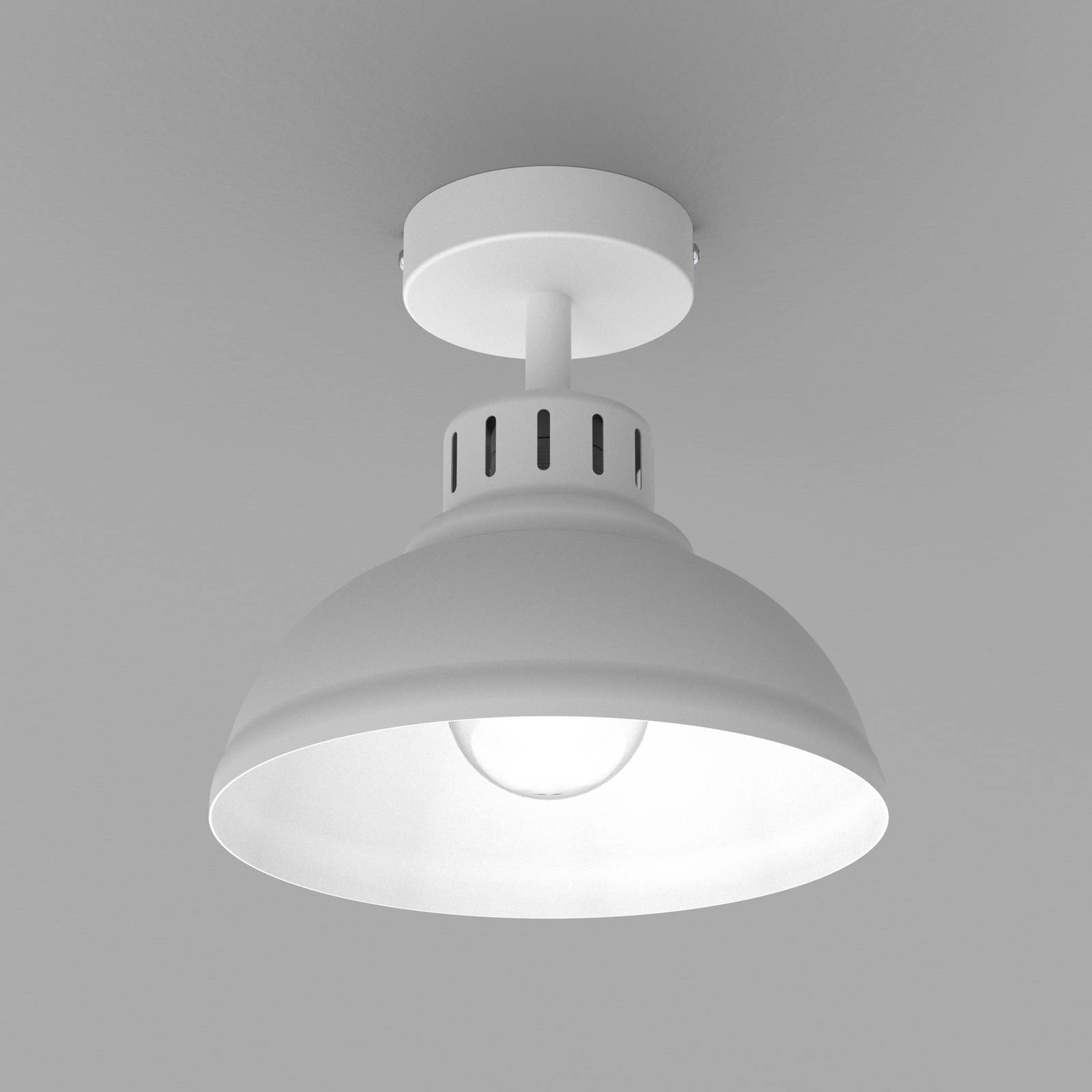 Lampa sufitowa Sven, 1-punktowa, biały, stal, E27