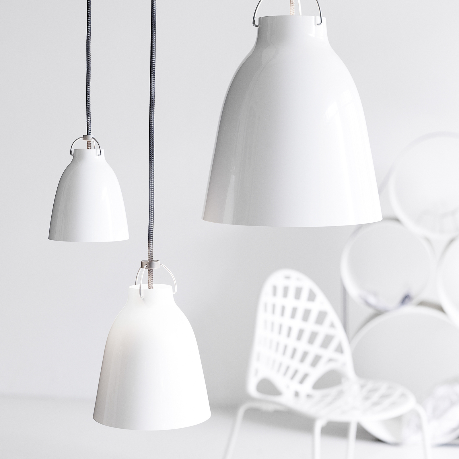 FRITZ HANSEN Caravaggio pendellampe Glans