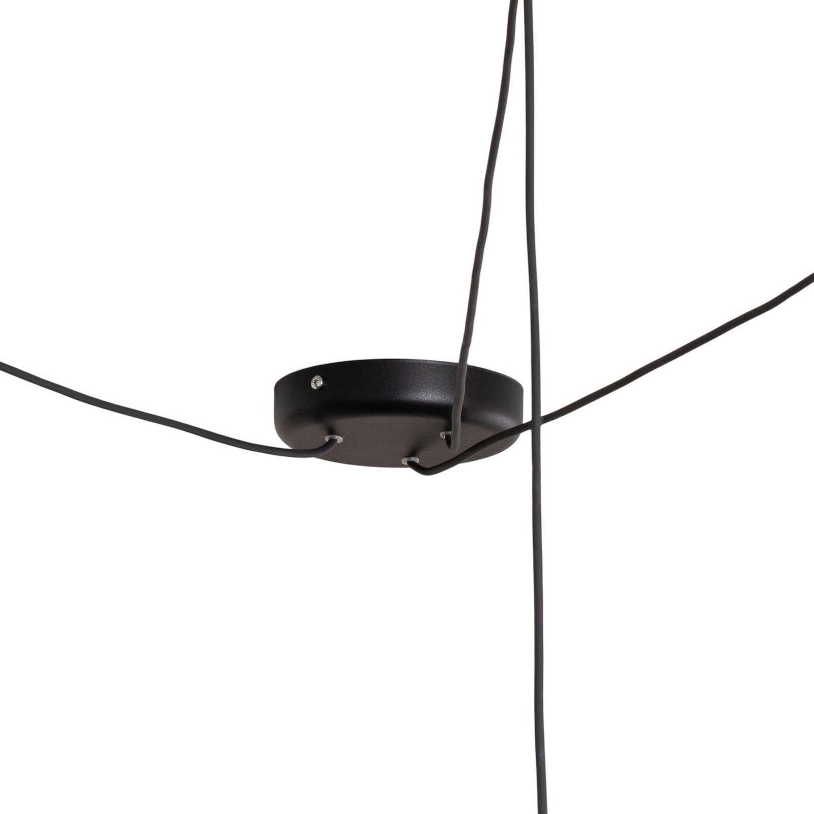 Lámpara colgante Pepe, negro, 3 luces