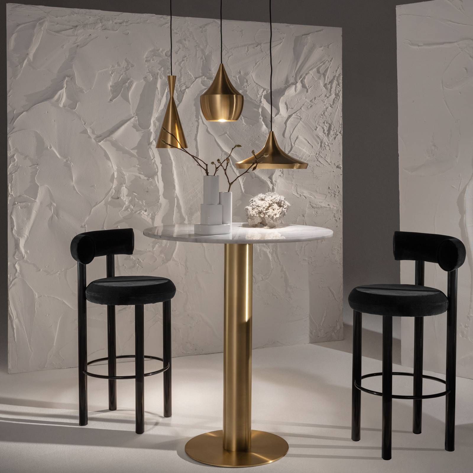 Tom Dixon Beat Trio Round wisząca 3-pkt. mosiądz