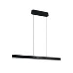 Candeeiro suspenso LED Arcola, preto, comprimento 115 cm, CCT, 2 lâmpadas.