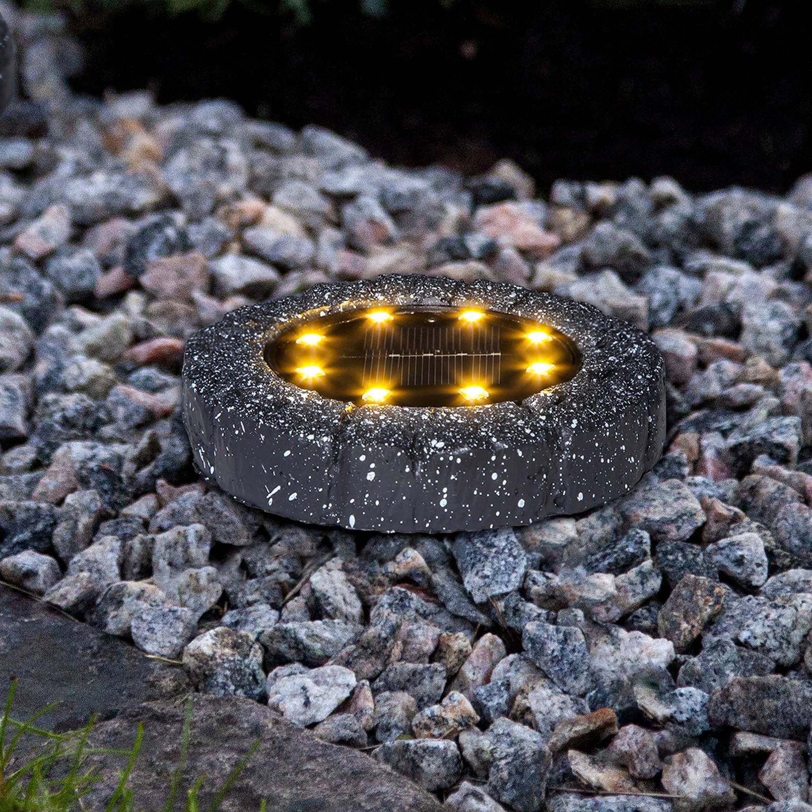 LED solar-grondspies lamp Lawnlight in set van 2