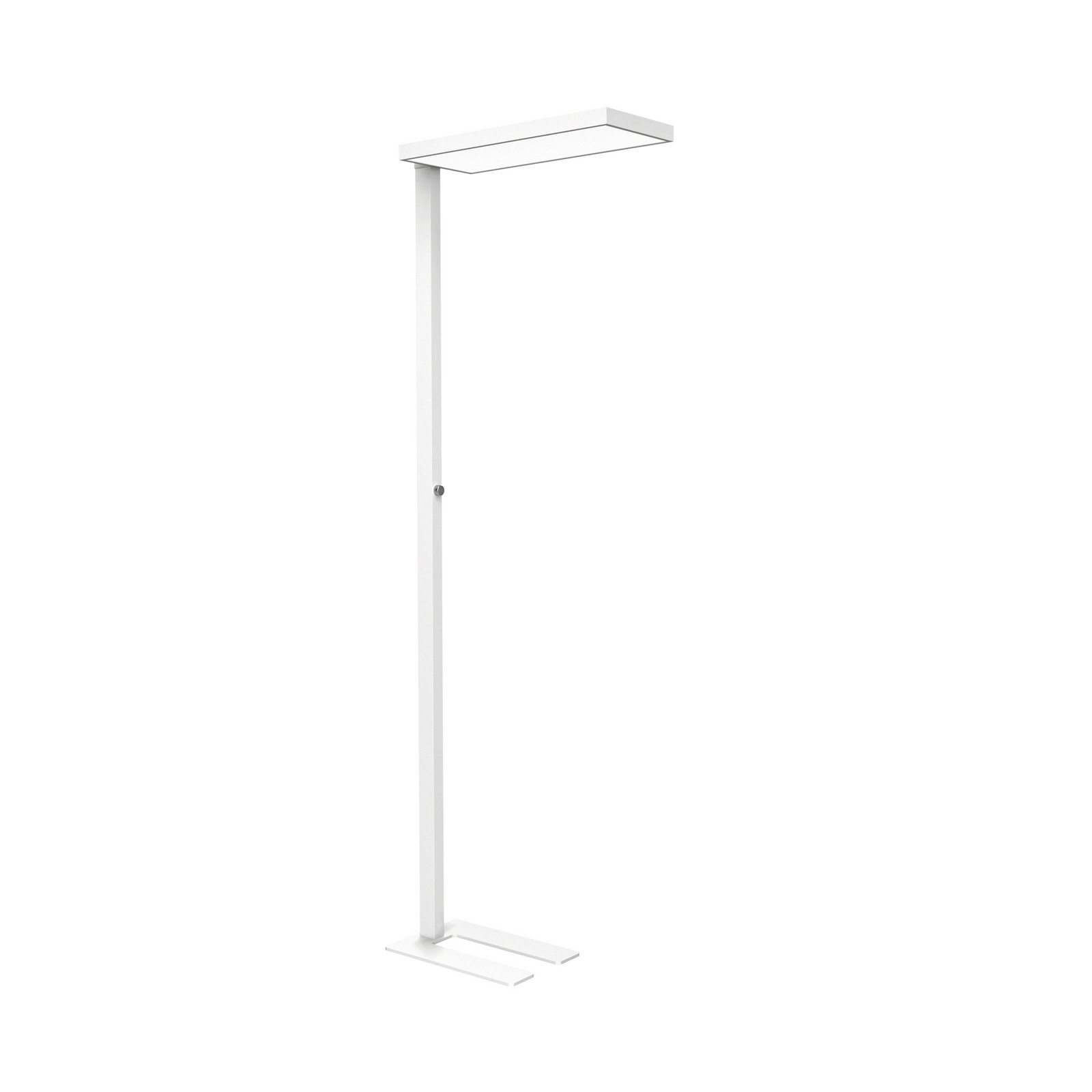 LED-Büro-Stehleuchte MAULjura, weiß, Alu, 196,5 cm, 4000 K