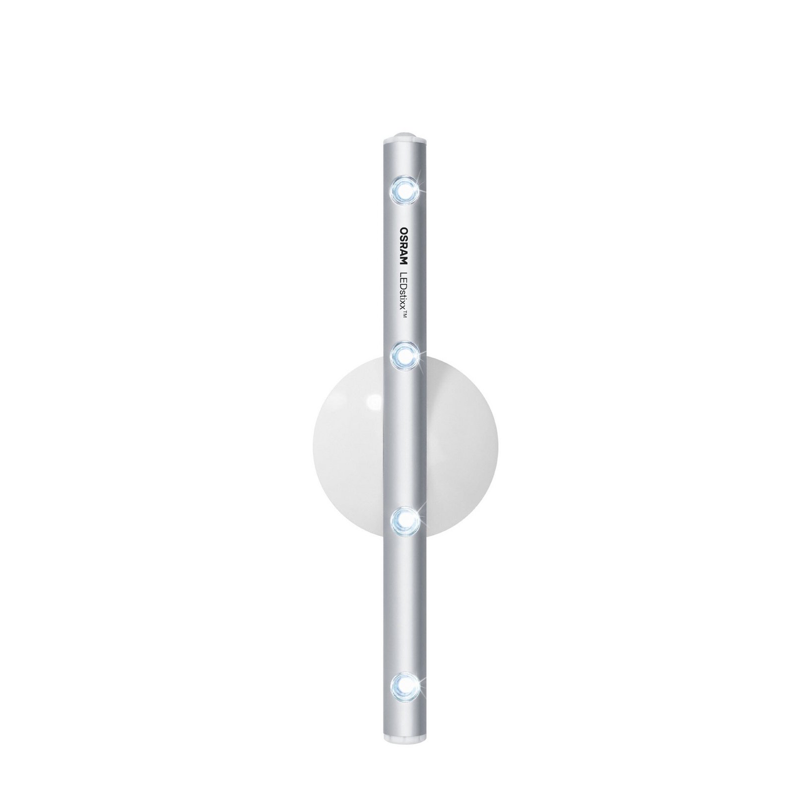 OSRAM LED-Wandleuchte LEDSTIXX, silber, Metall, Batterie