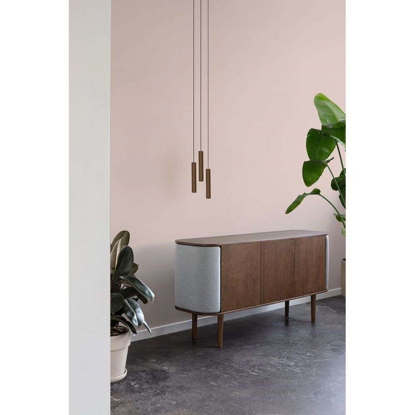 Chimes Cluster 3 Lustră Pendul Dark Oak - UMAGE