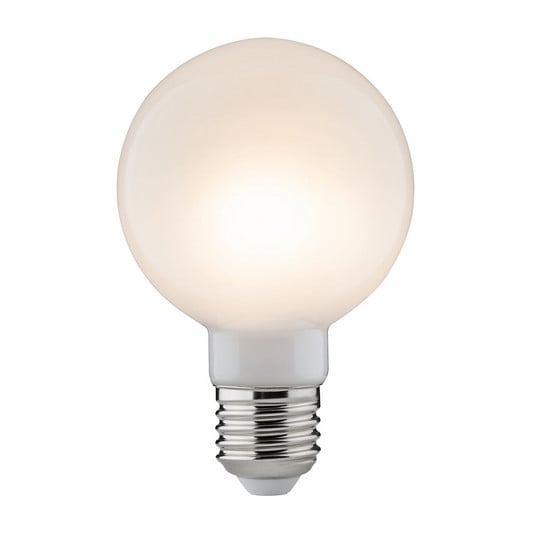Paulmann globe LED bulb G80 E27 7.5 W 827 opal dim