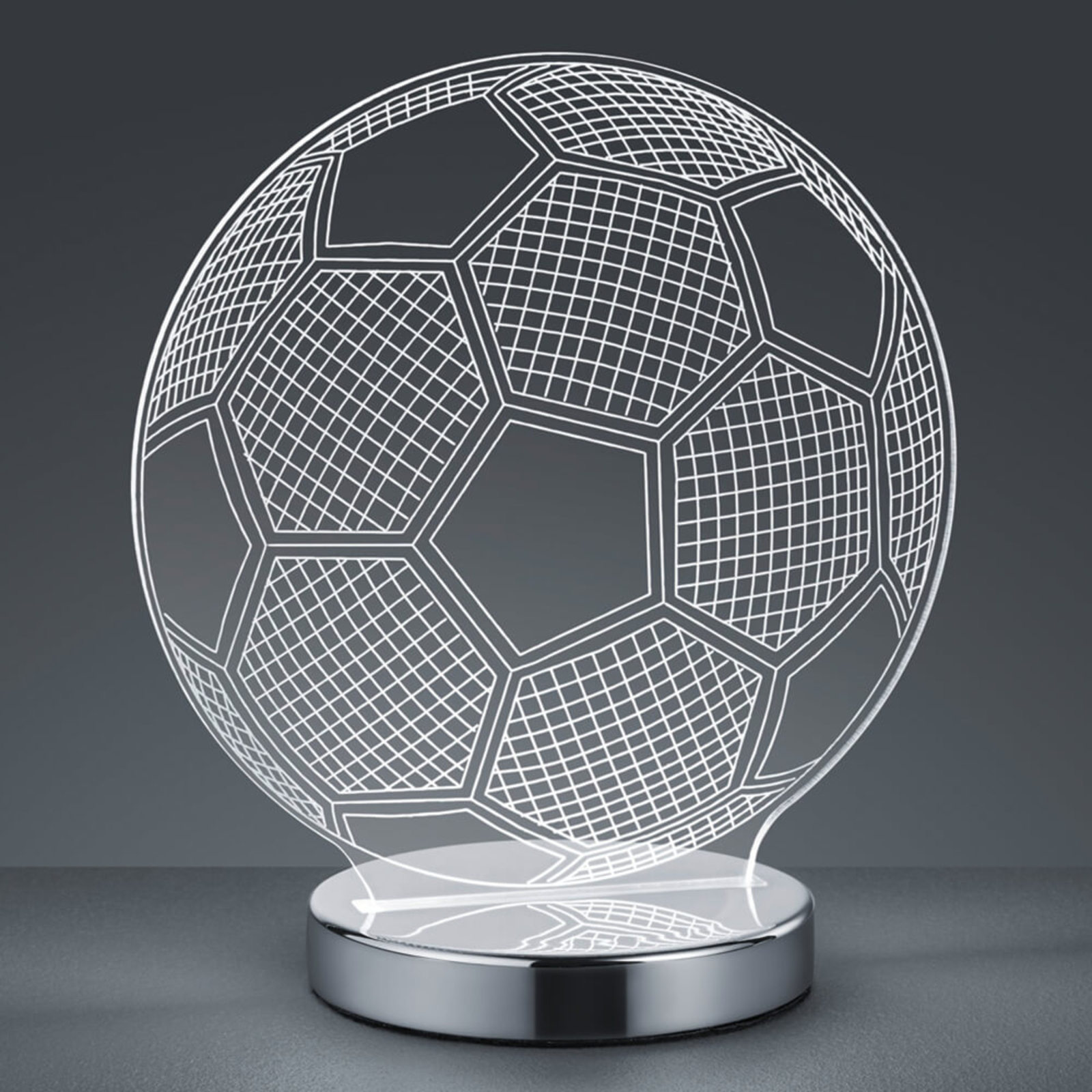 3D-Hologramm-Tischleuchte Ball - Lichtfarbe wählb.