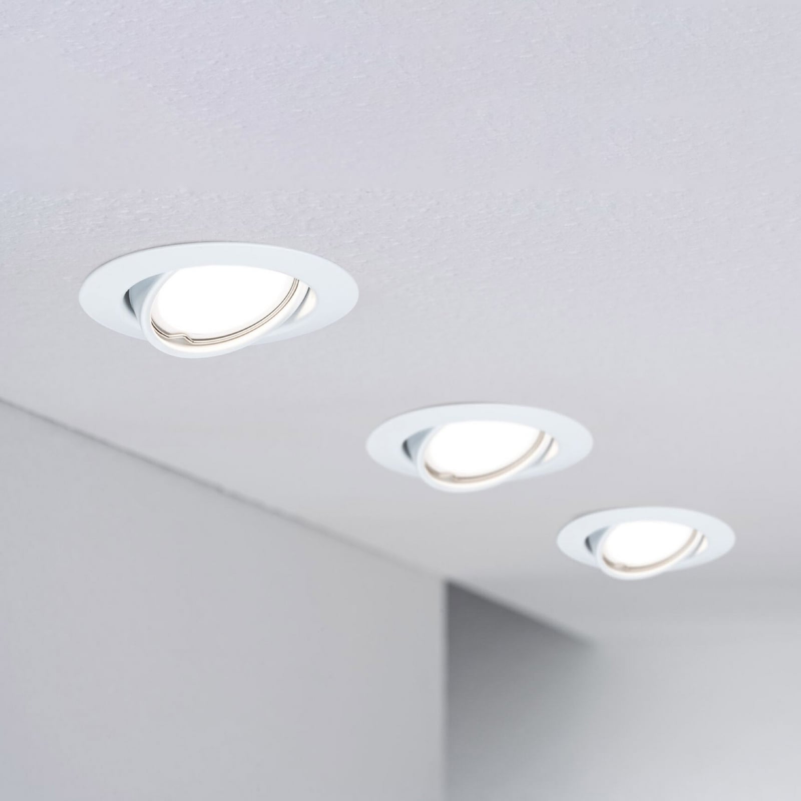 Paulmann LED-lamppu FLAT, GU10, 4,9 W, 4 000 K, himmennettävä Paulmann LED-lamppu FLAT, GU10, 4,9 W, 4 000 K, himmennettävä