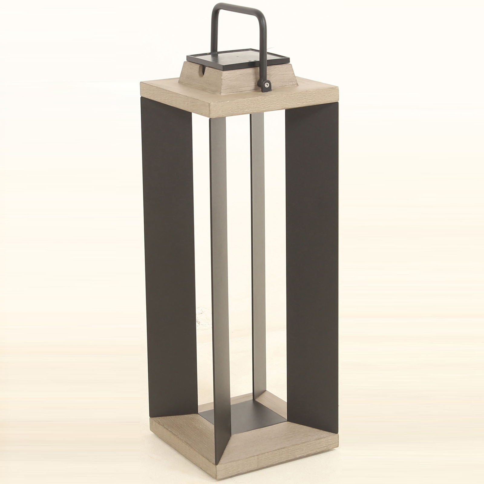 Solarlaterne Teckalu, Duratek/Alu schwarz