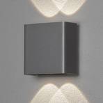 LED kültéri fali lámpa Chieri, 4 izzós, antracit