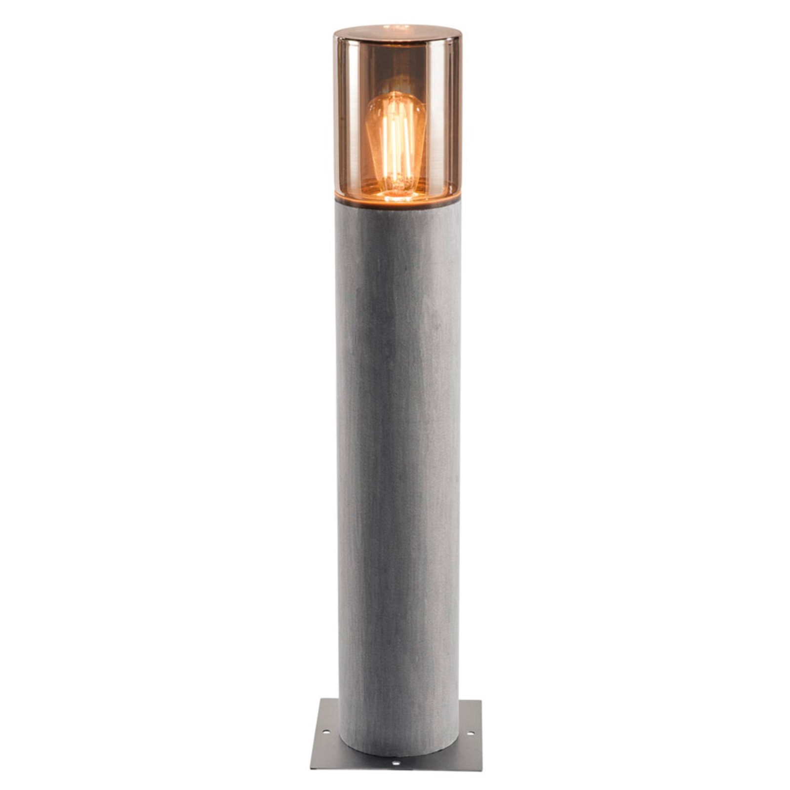 SLV Lisenne 70 path light IP54, height 70 cm, basalt, glass, E27, 23 W, energy efficiency: A++, H: 70 cm