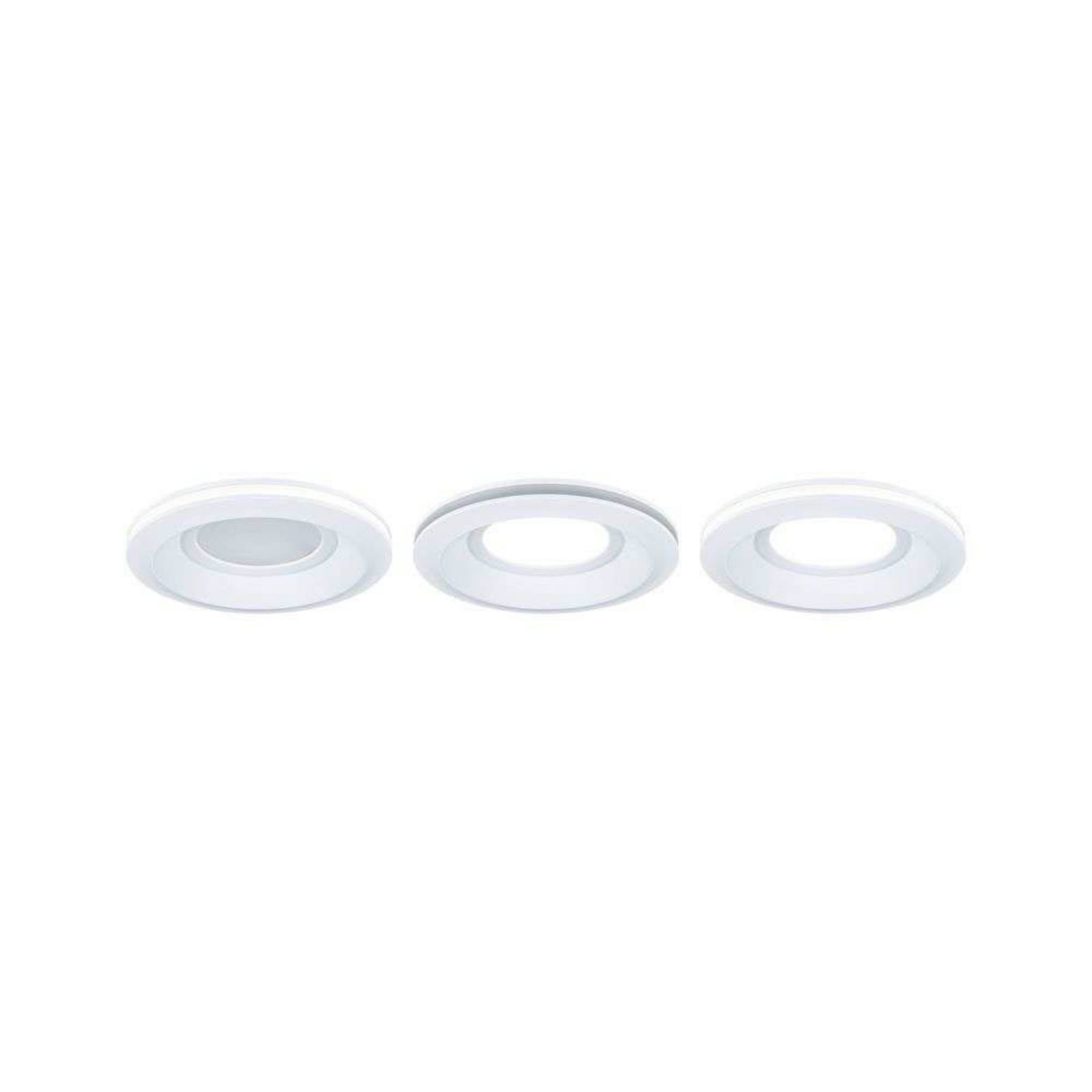 Paulmann LED inbouwlamp Sormus wit, Ø 10 cm, IP65, set van 3 Paulmann LED inbouwlamp Sormus wit, Ø 10 cm, IP65, set van 3
