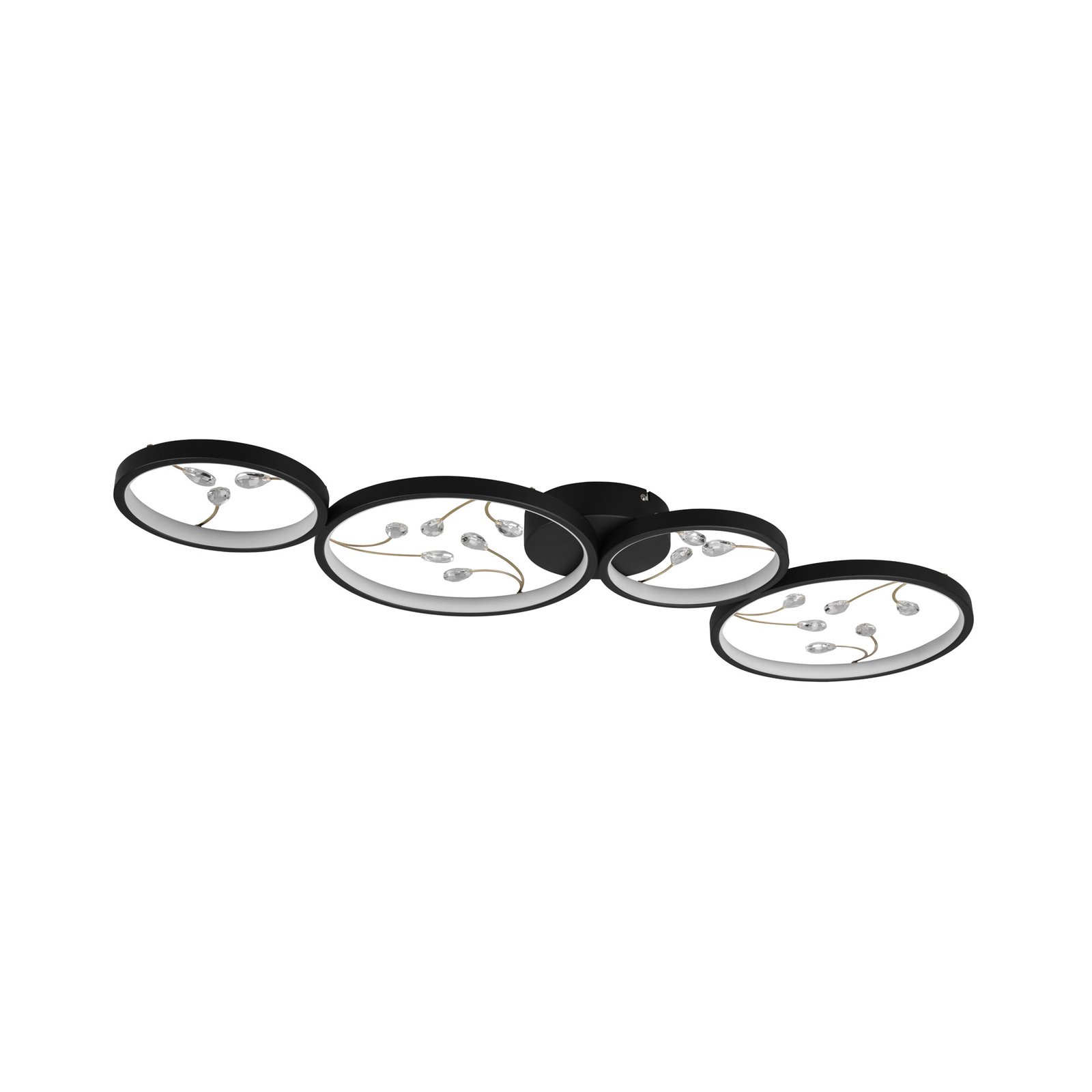 Groovy 4-bulb LED ceiling lamp