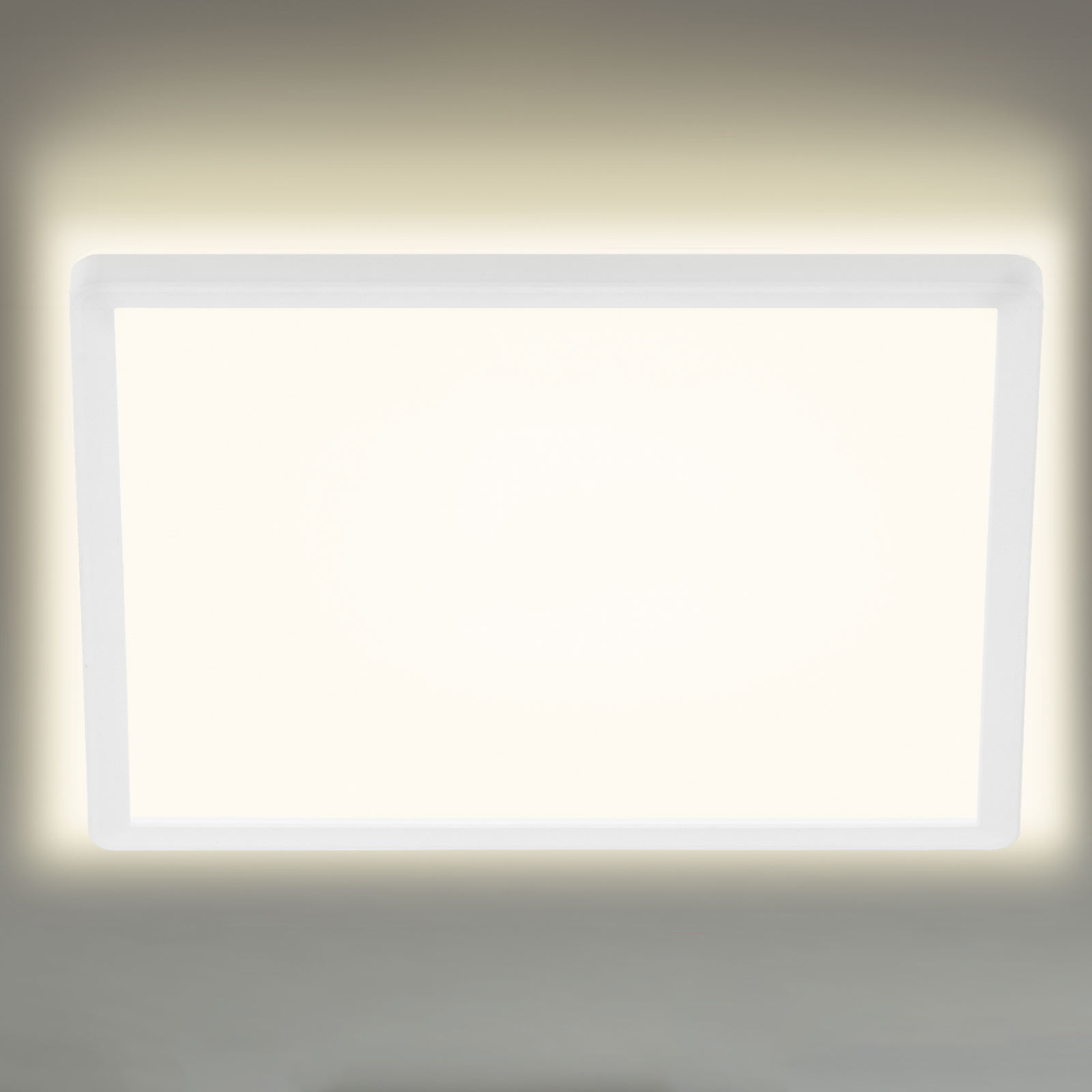 Brilonger 7156/7158 LED ceiling light, angular 42 x cm, for Hallway, plastic, 22 W, energy efficiency: A+, L: 42 cm, W: 42 cm, H: 2.9 cm