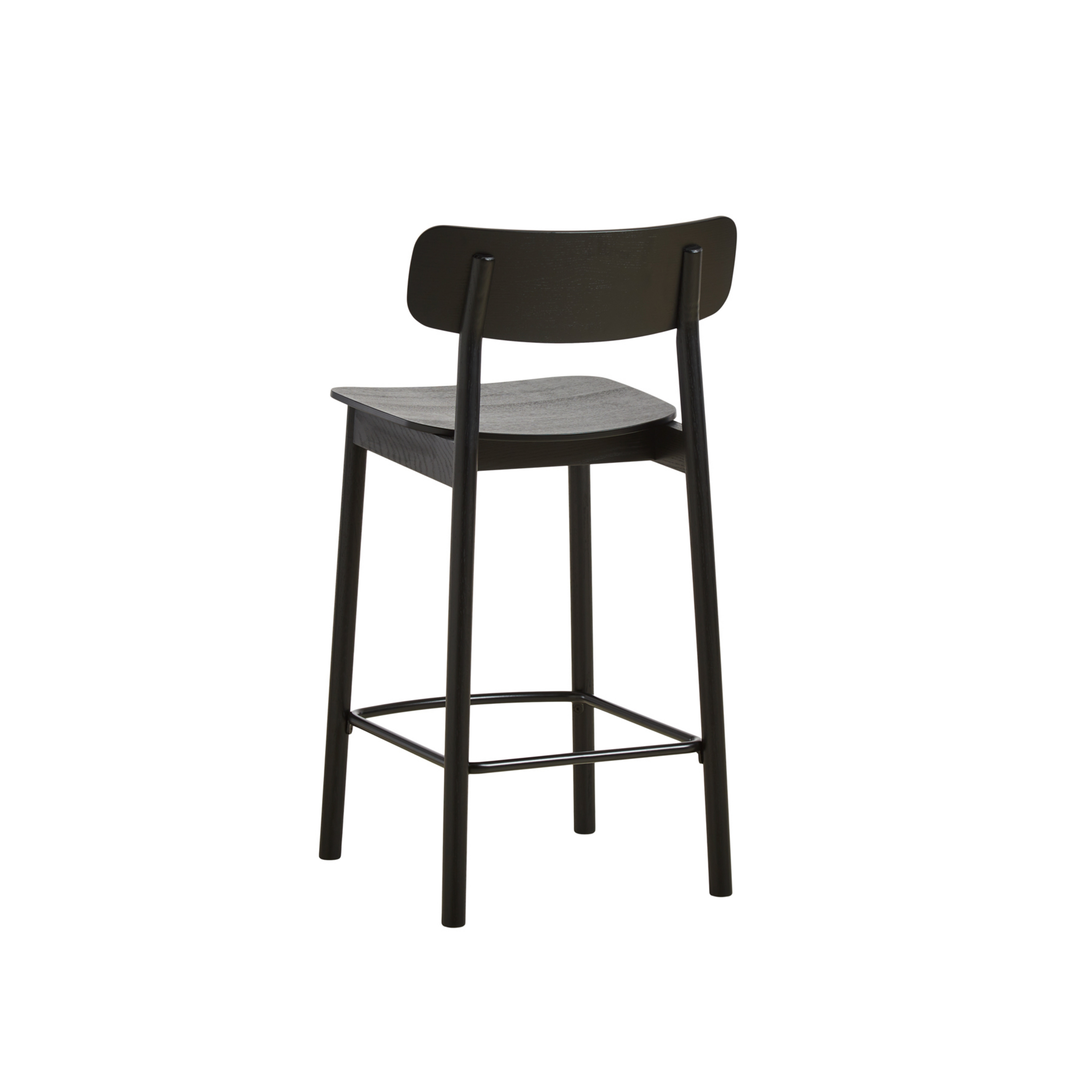 Soma bar stool, black, height 91 cm, ash - Woud