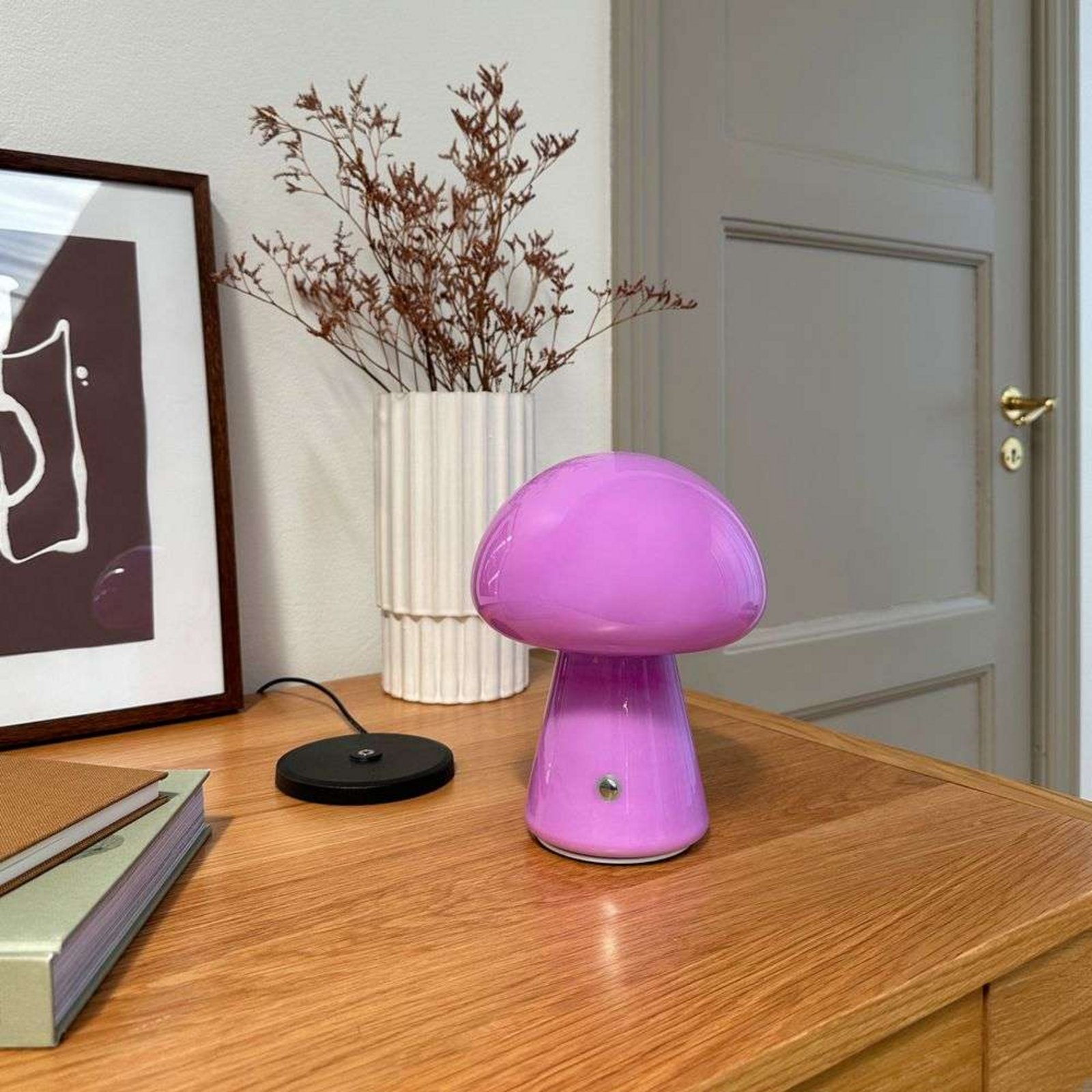 Morkel Mushroom Portable Table Lamp Pink/Purple - DybergLarsen