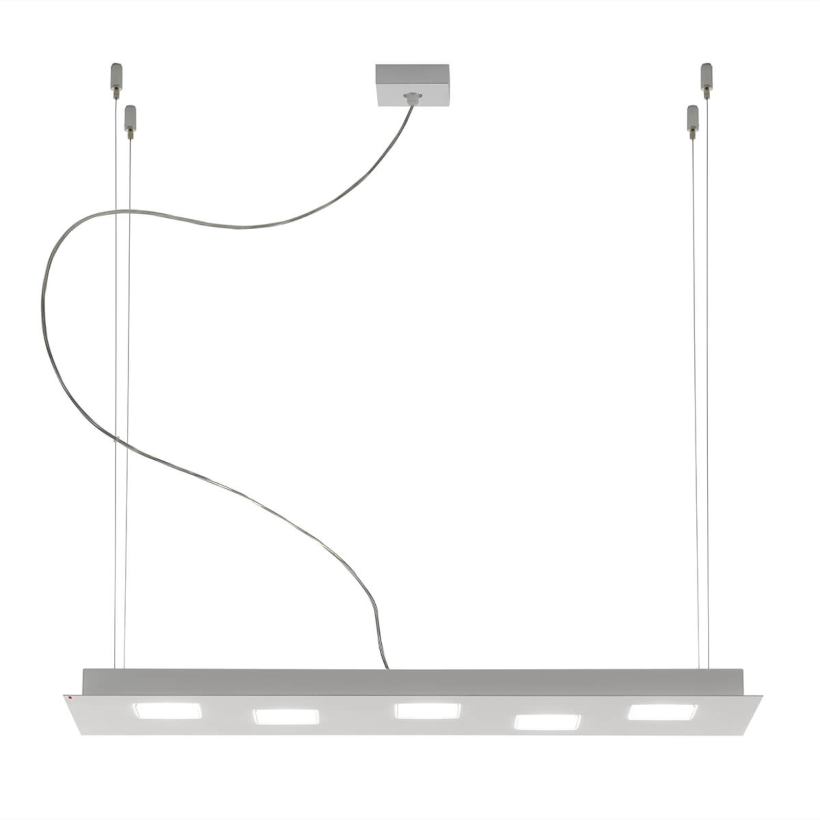 Lampada a sospensione LED Quarter, forma allungata