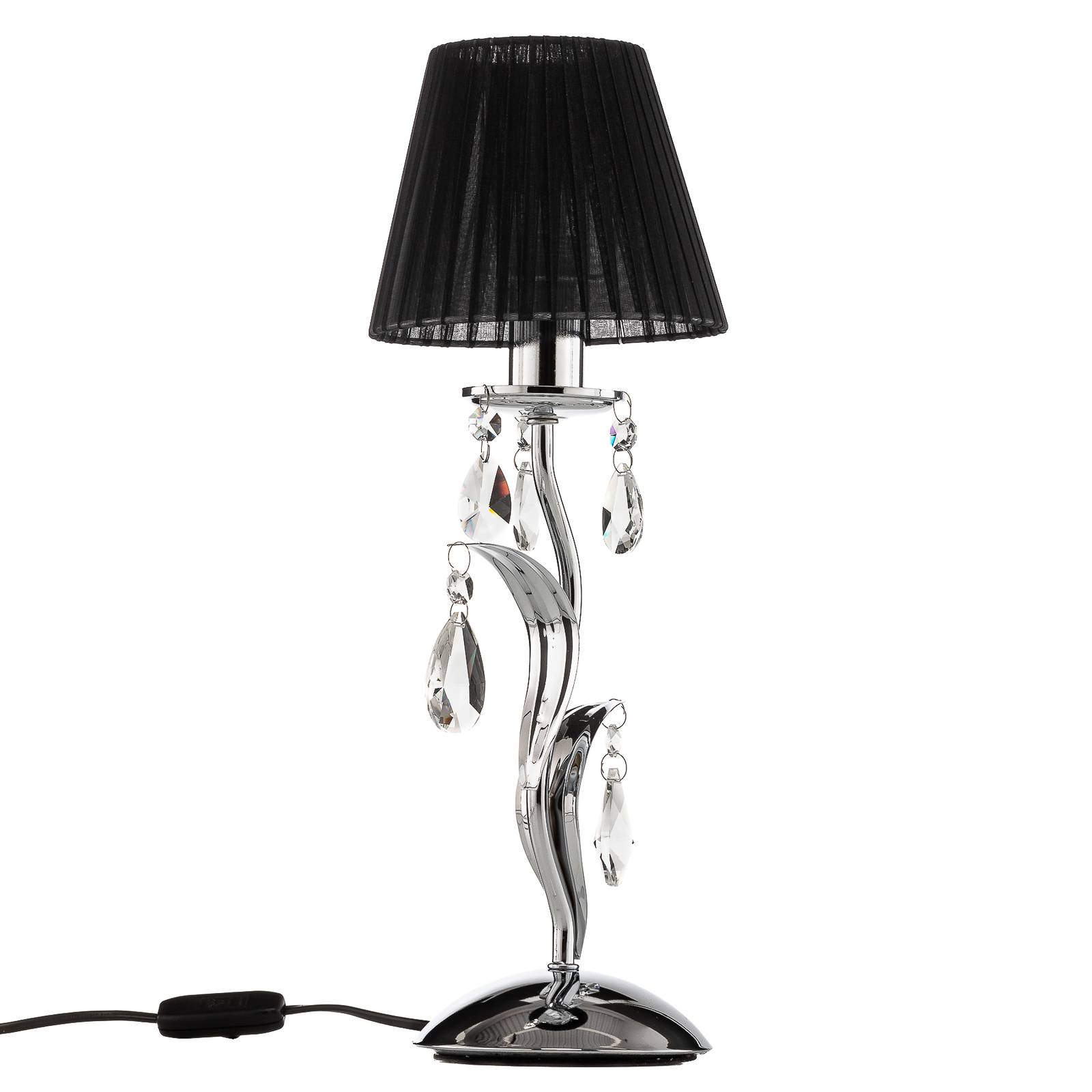 Lampa stołowa Jacqueline, 1-punktowa, czarna